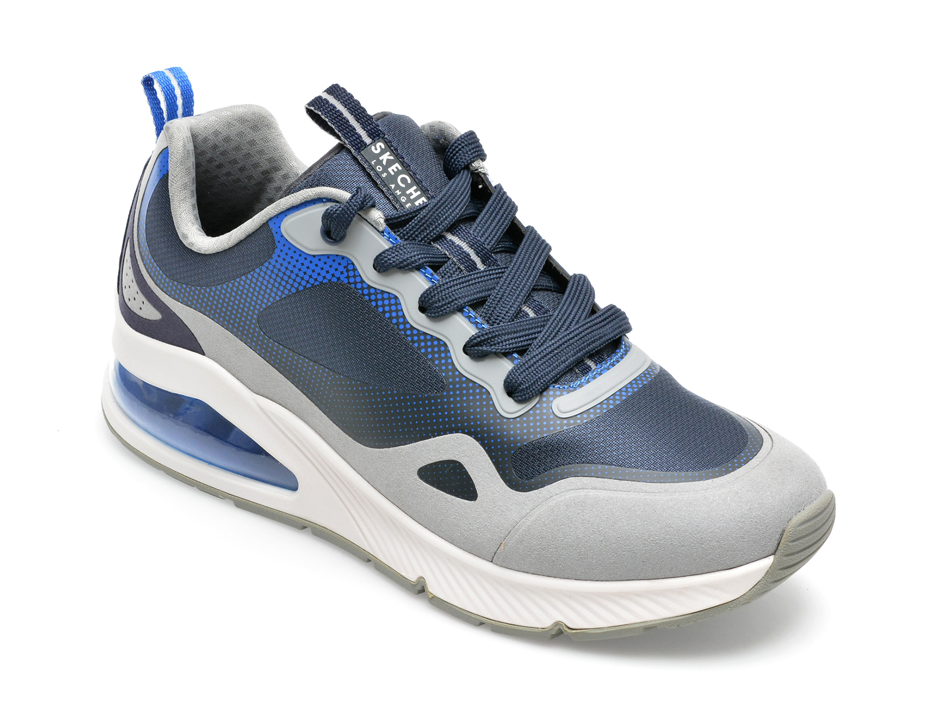 Pantofi sport SKECHERS bleumarin, UNO 2, din material textil si piele ecologica /barbati/pantofi imagine super redus 2022