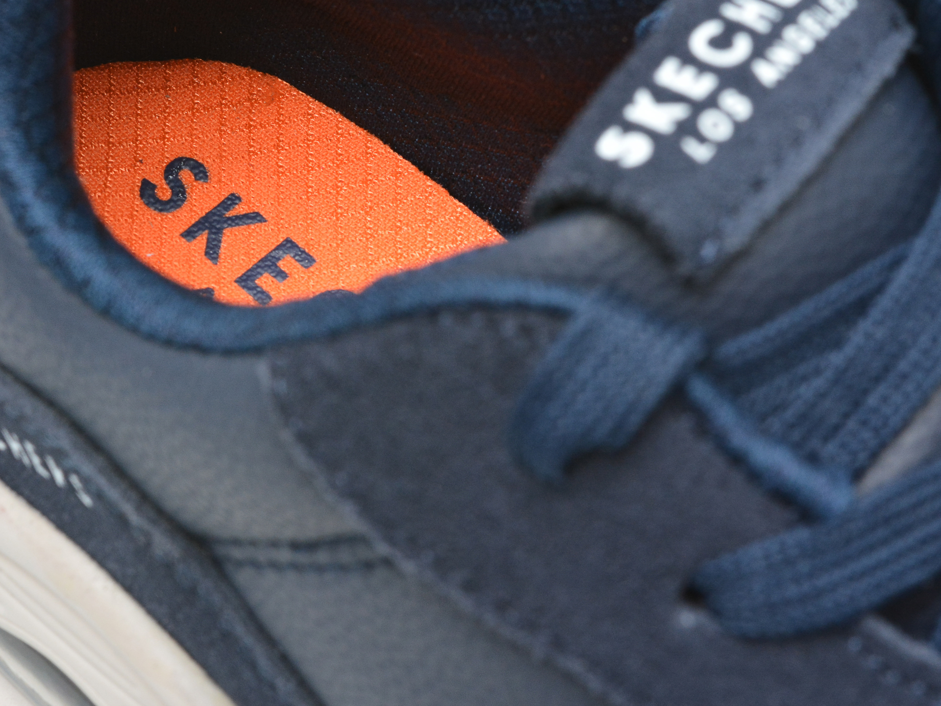 Pantofi sport SKECHERS bleumarin, UNO , din piele intoarsa si piele ecologica - 3