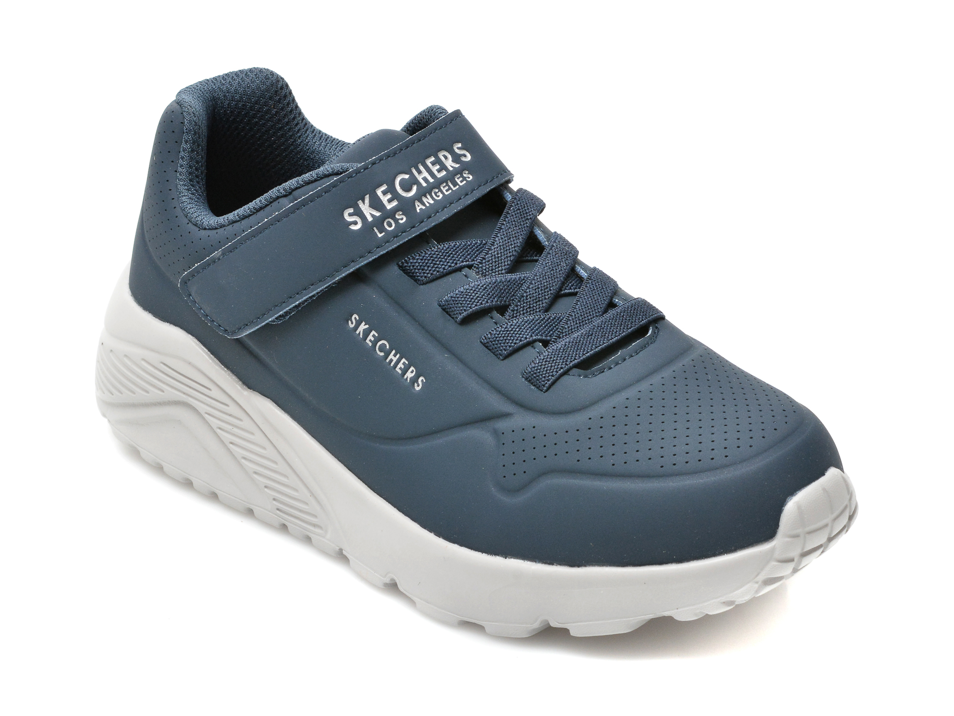 Pantofi sport SKECHERS bleumarin, UNO LITE, din piele ecologica /copii/incaltaminte
