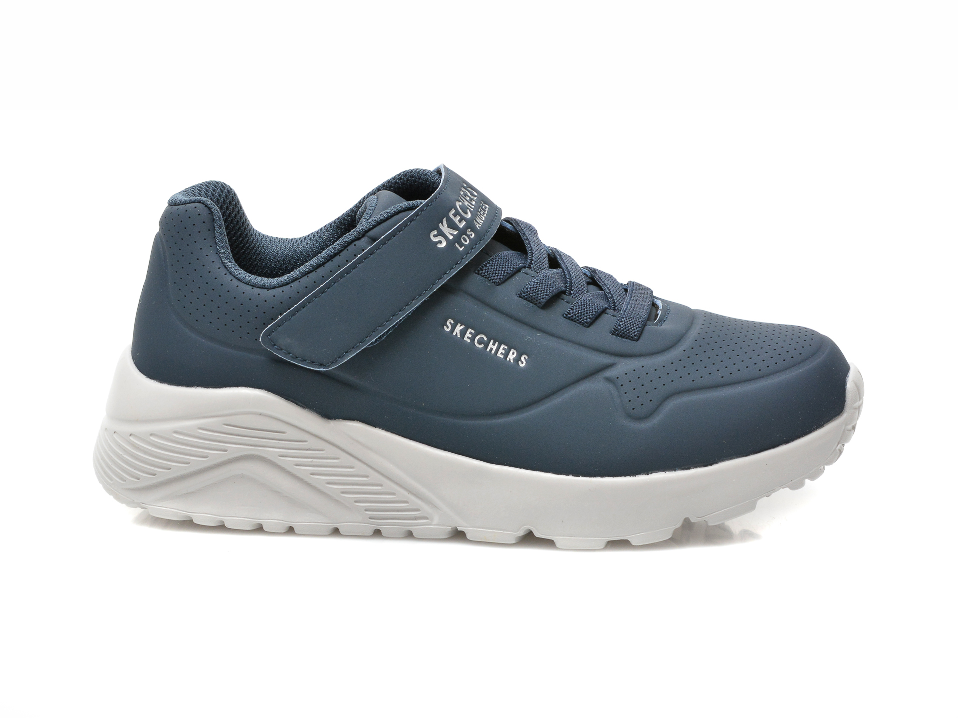 Pantofi sport SKECHERS bleumarin, UNO LITE, din piele ecologica - 1
