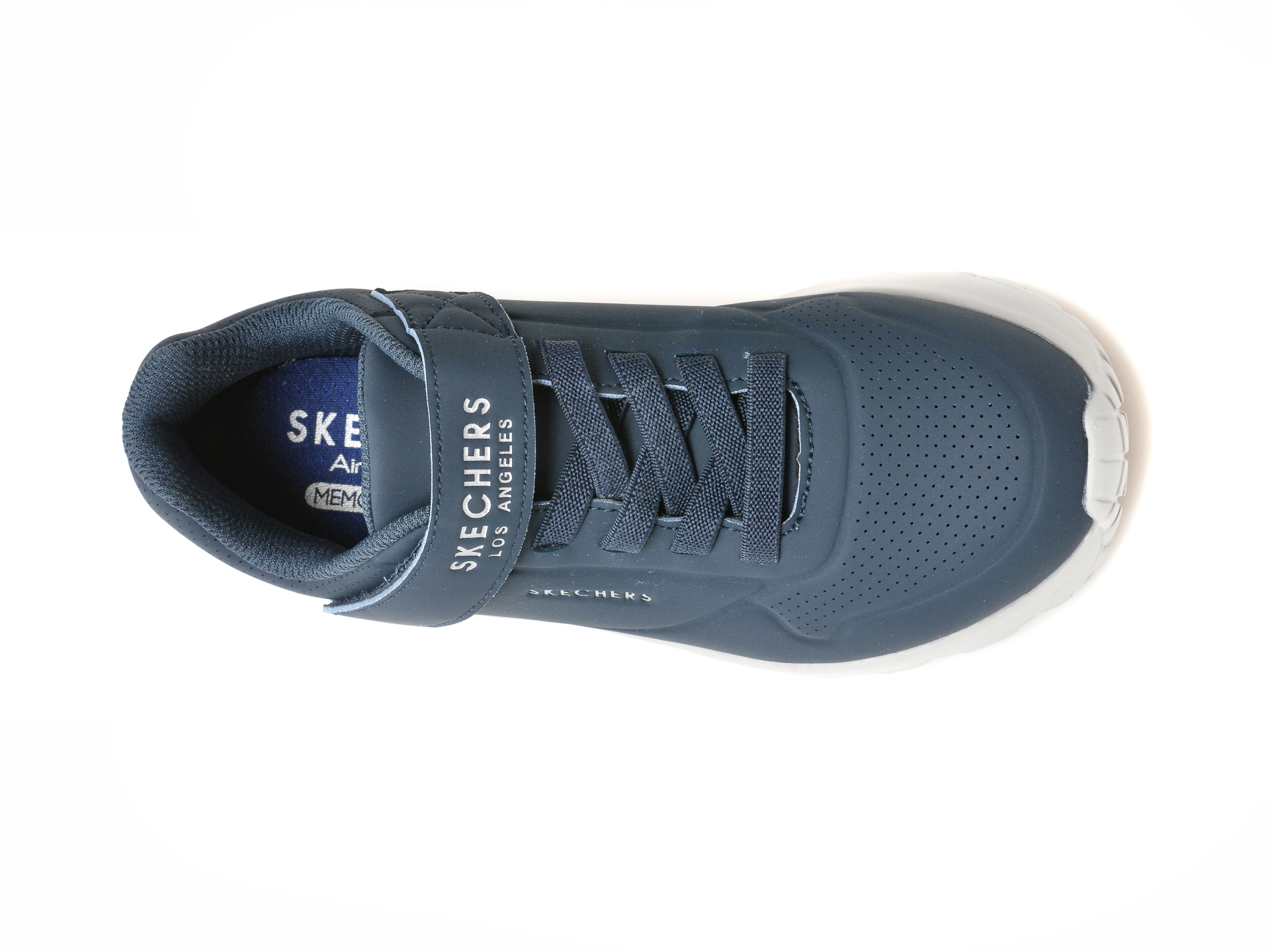 Pantofi sport SKECHERS bleumarin, UNO LITE, din piele ecologica - 6