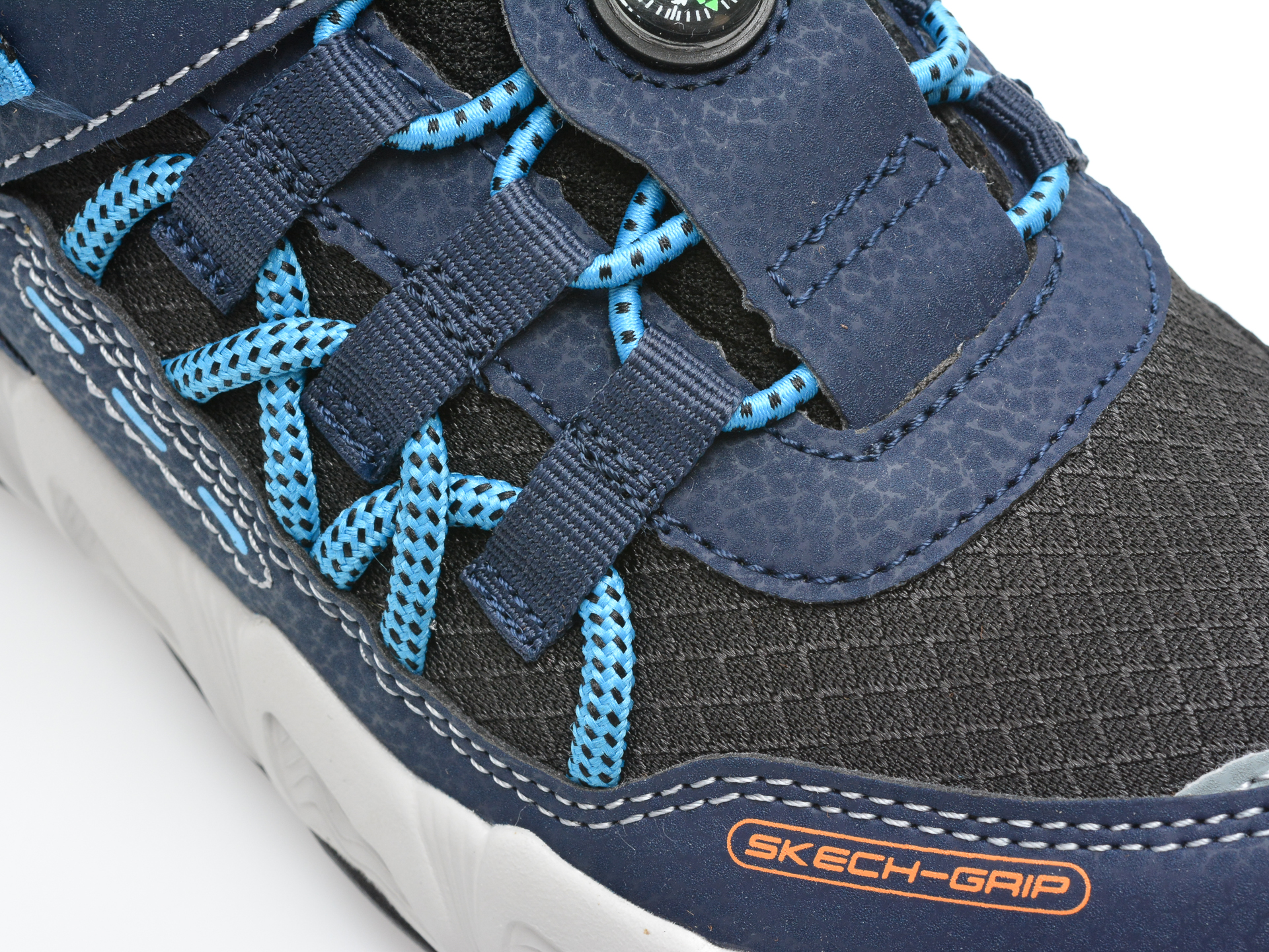 Pantofi sport SKECHERS bleumarin, VELOCITREK, din material textil si piele ecologica - 2