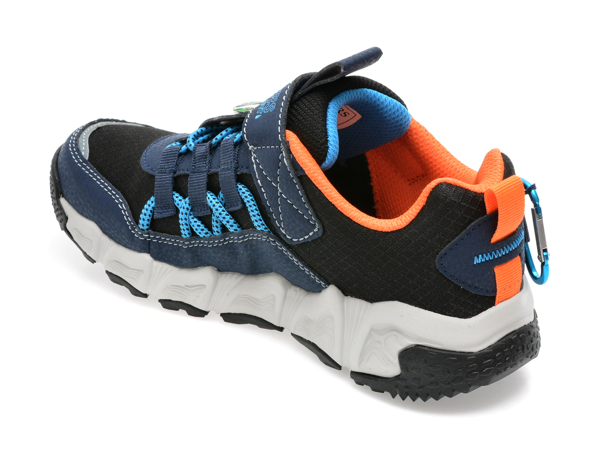 Pantofi sport SKECHERS bleumarin, VELOCITREK, din material textil si piele ecologica - 5