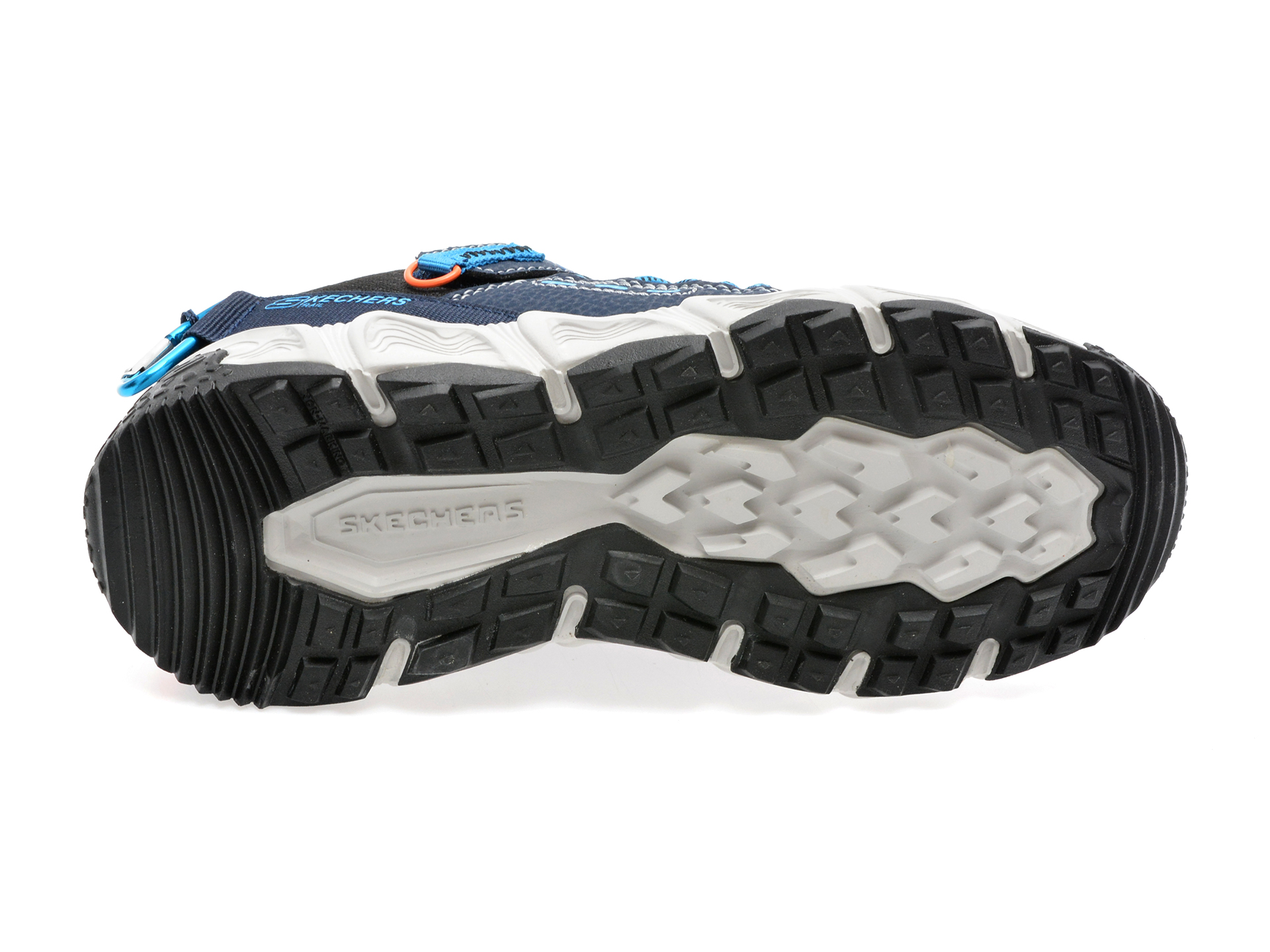 Pantofi sport SKECHERS bleumarin, VELOCITREK, din material textil si piele ecologica - 7