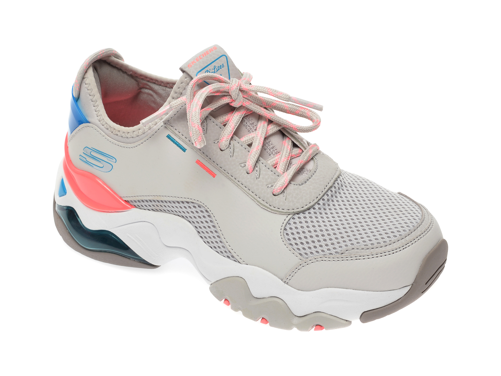 Pantofi sport SKECHERS gri, Dlites 3.0 Air, din material textil