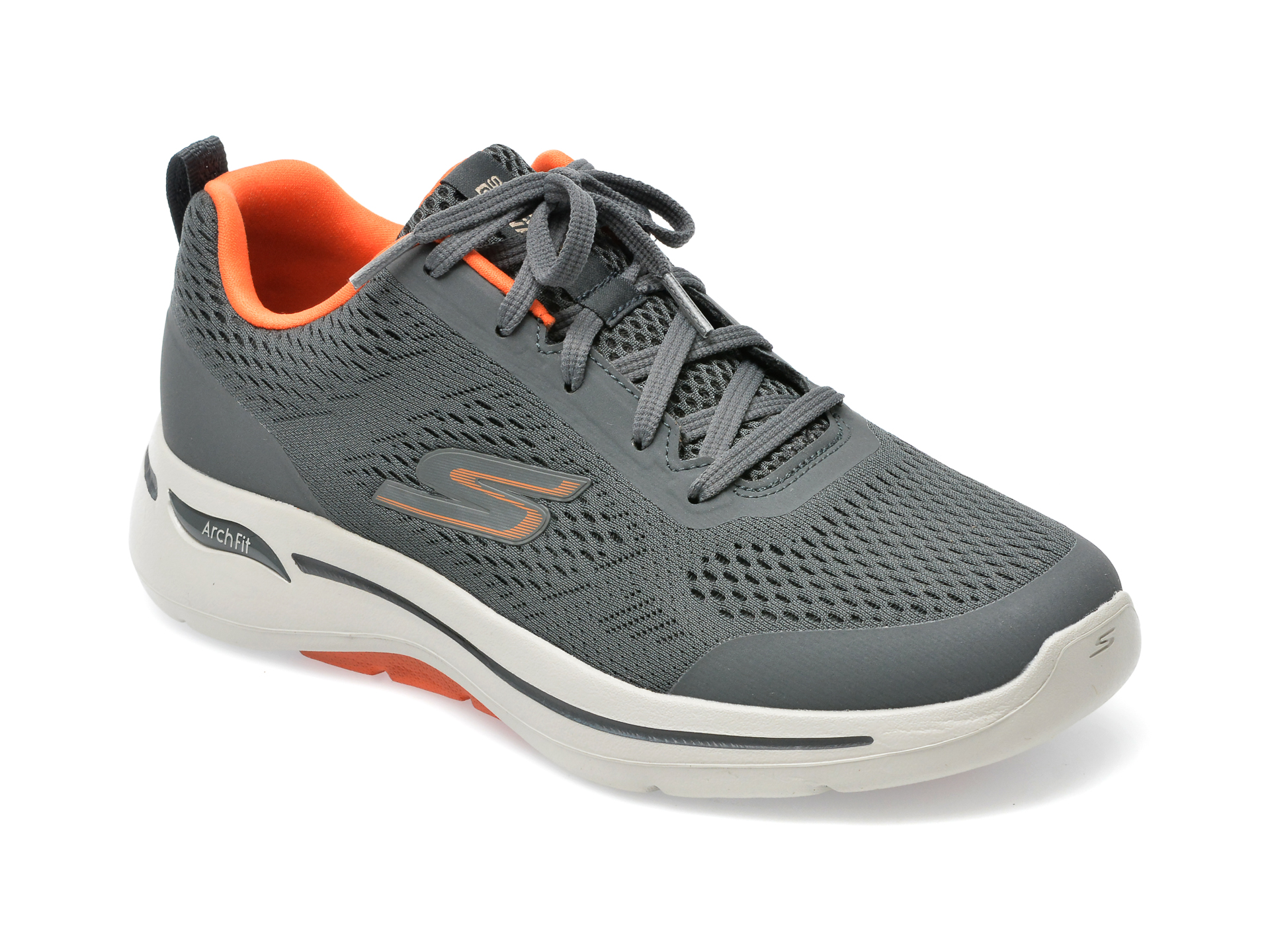 Pantofi sport SKECHERS gri, GO WALK ARCH FIT , din material textil /barbati/pantofi imagine noua