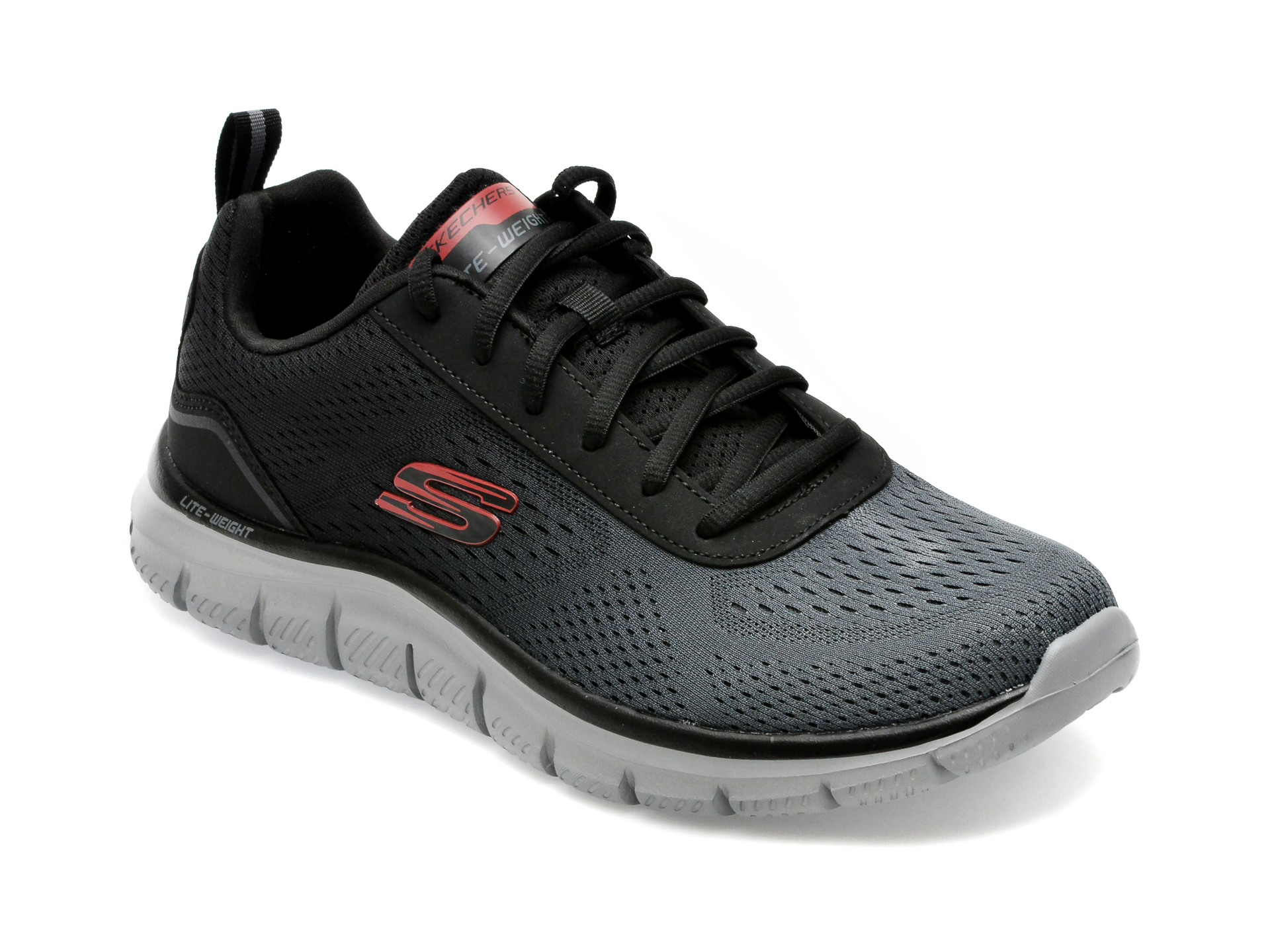 Pantofi sport SKECHERS gri, TRACK, din material textil /barbati/pantofi imagine noua