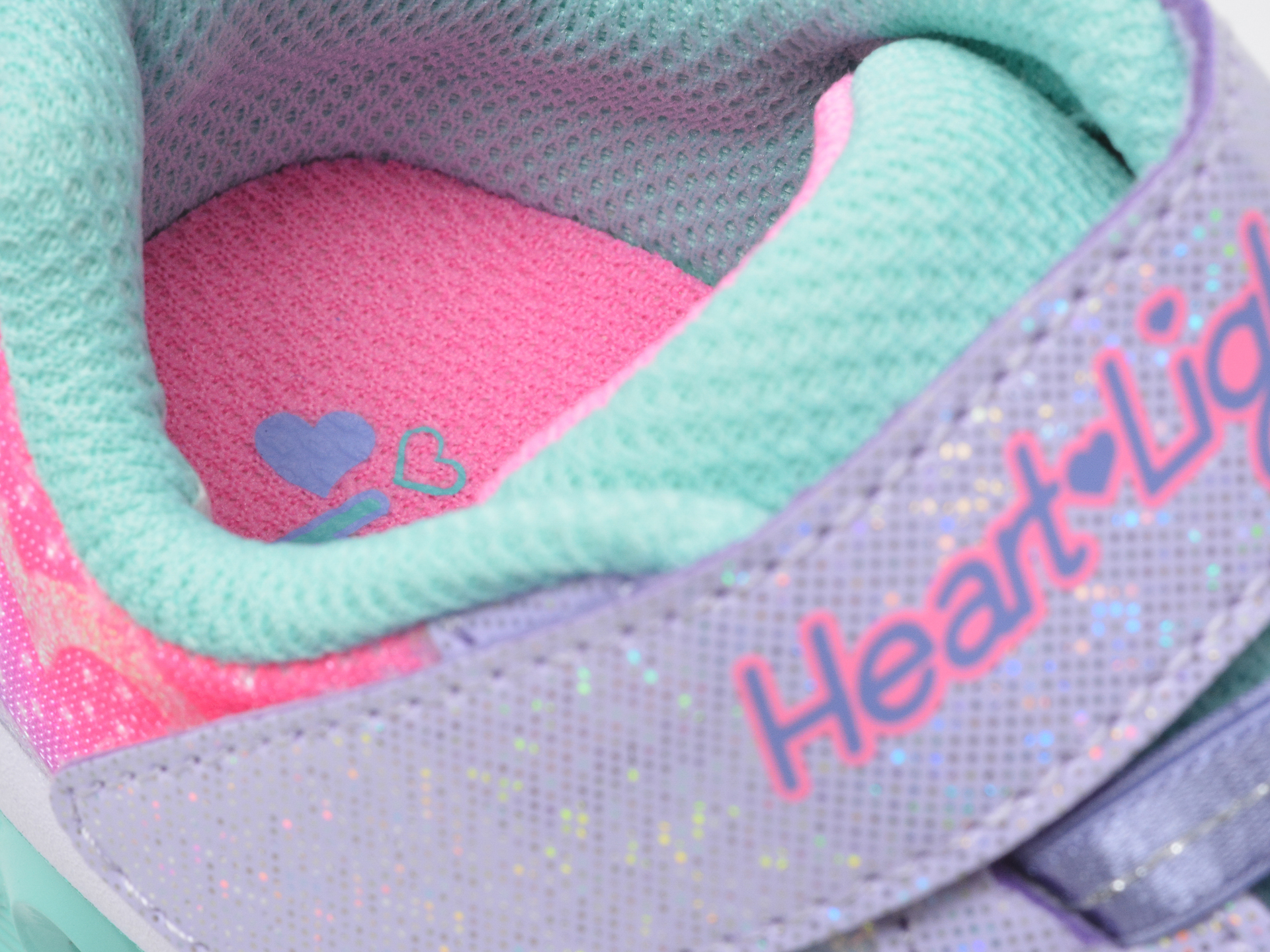 Pantofi sport SKECHERS mov, FLUTTER HEART LIGHTS, din material textil - 3