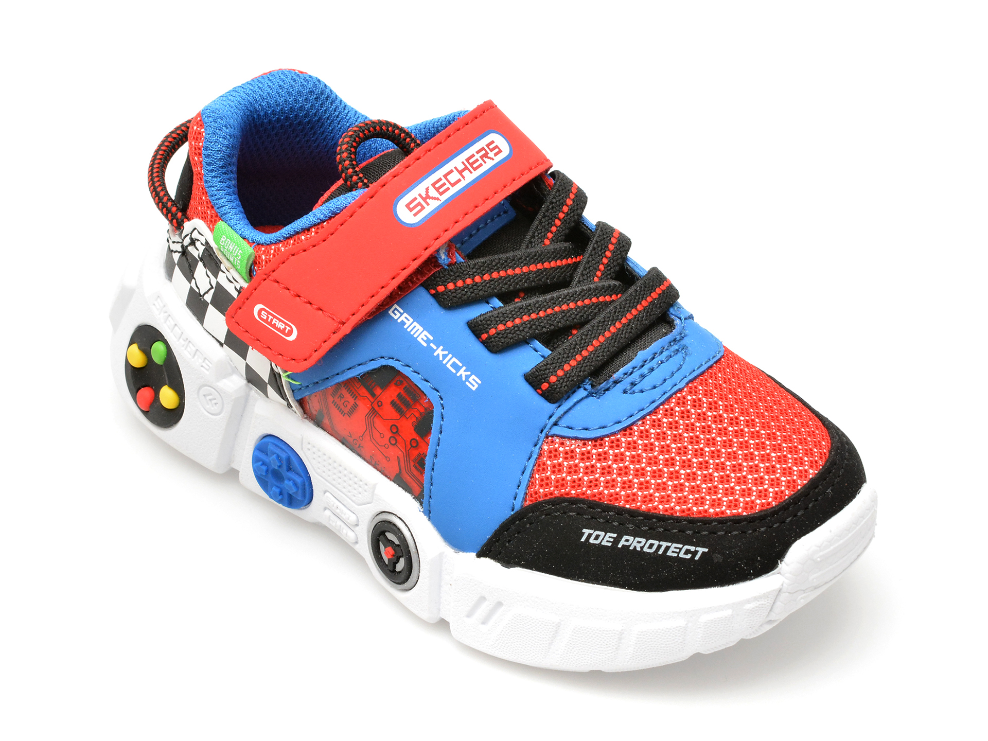 Pantofi sport SKECHERS multicolor, GAMETRONIX, din piele ecologica