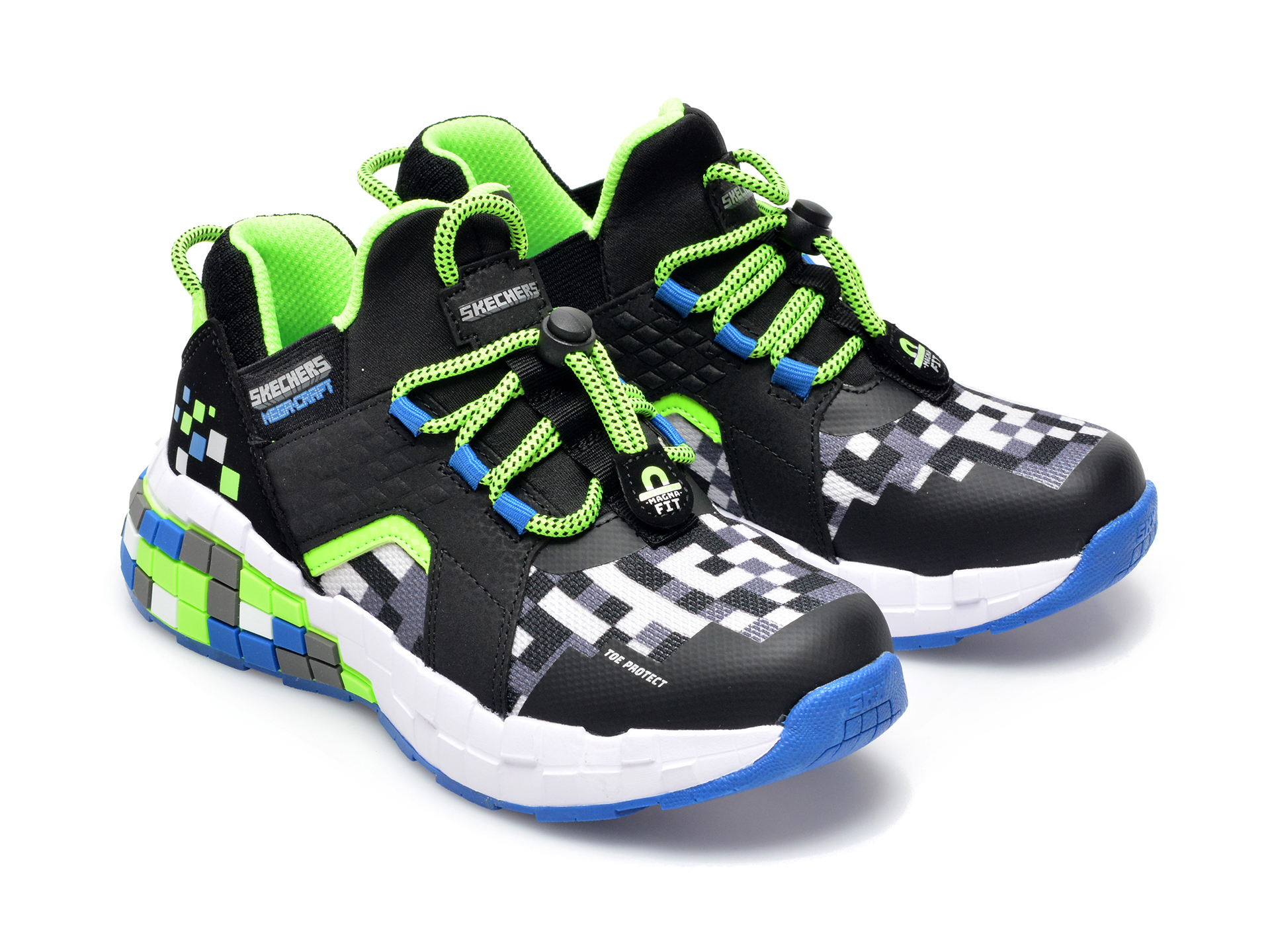 Pantofi sport SKECHERS multicolor, Mega, din material textil si piele ecologica - 4