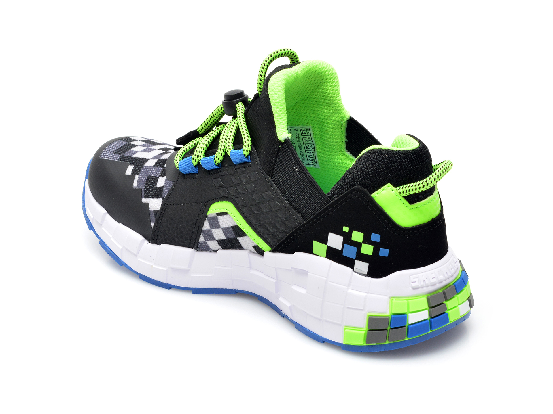 Pantofi sport SKECHERS multicolor, Mega, din material textil si piele ecologica - 5