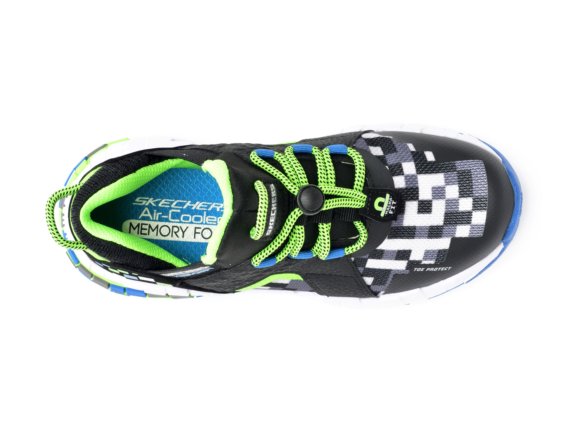 Pantofi sport SKECHERS multicolor, Mega, din material textil si piele ecologica - 6