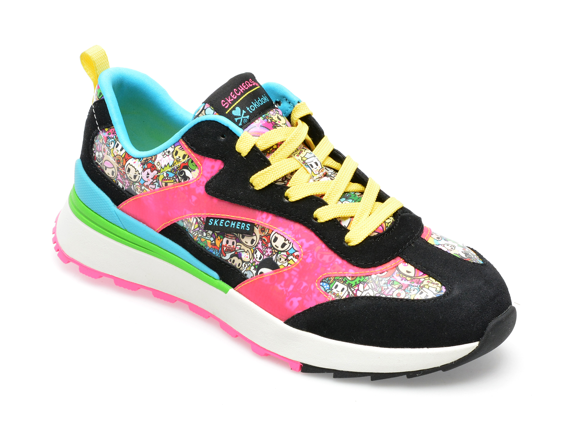 Pantofi sport SKECHERS multicolor, SUNNY STREET, din piele ecologica /femei/pantofi
