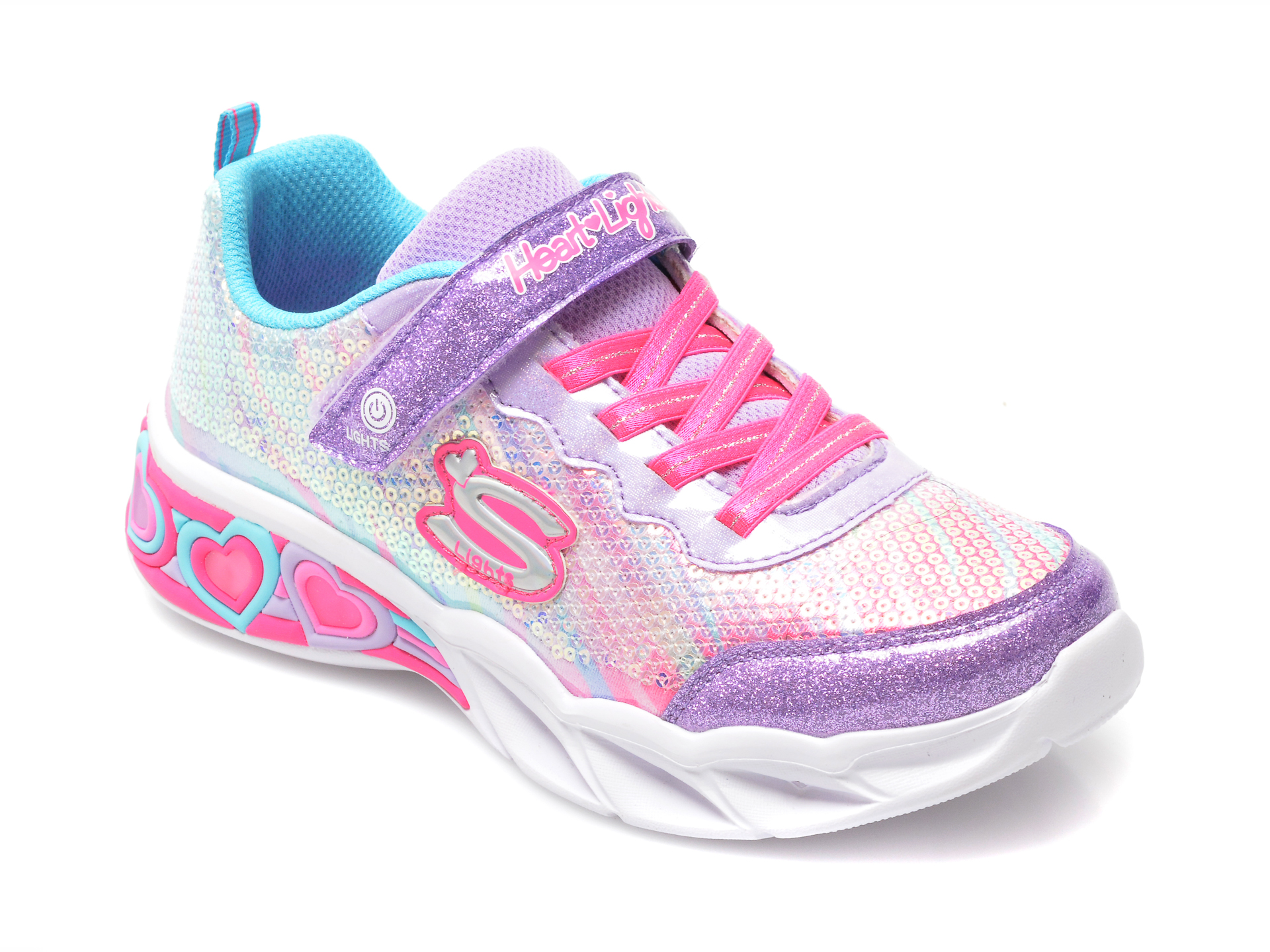 Pantofi sport SKECHERS multicolor, SWEETHEART LIGHTS2313L, din material textil