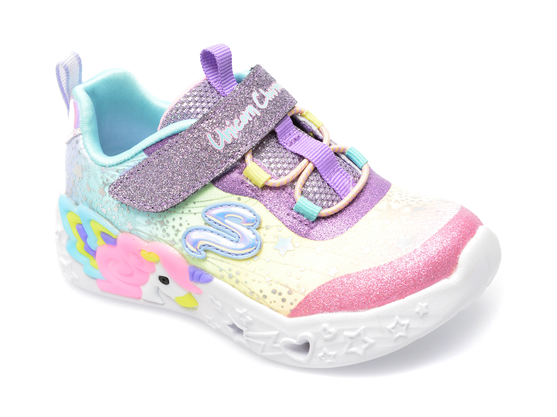 Pantofi sport SKECHERS multicolori, UNICORN CHARMER , din material textil /copii/incaltaminte imagine super redus 2022