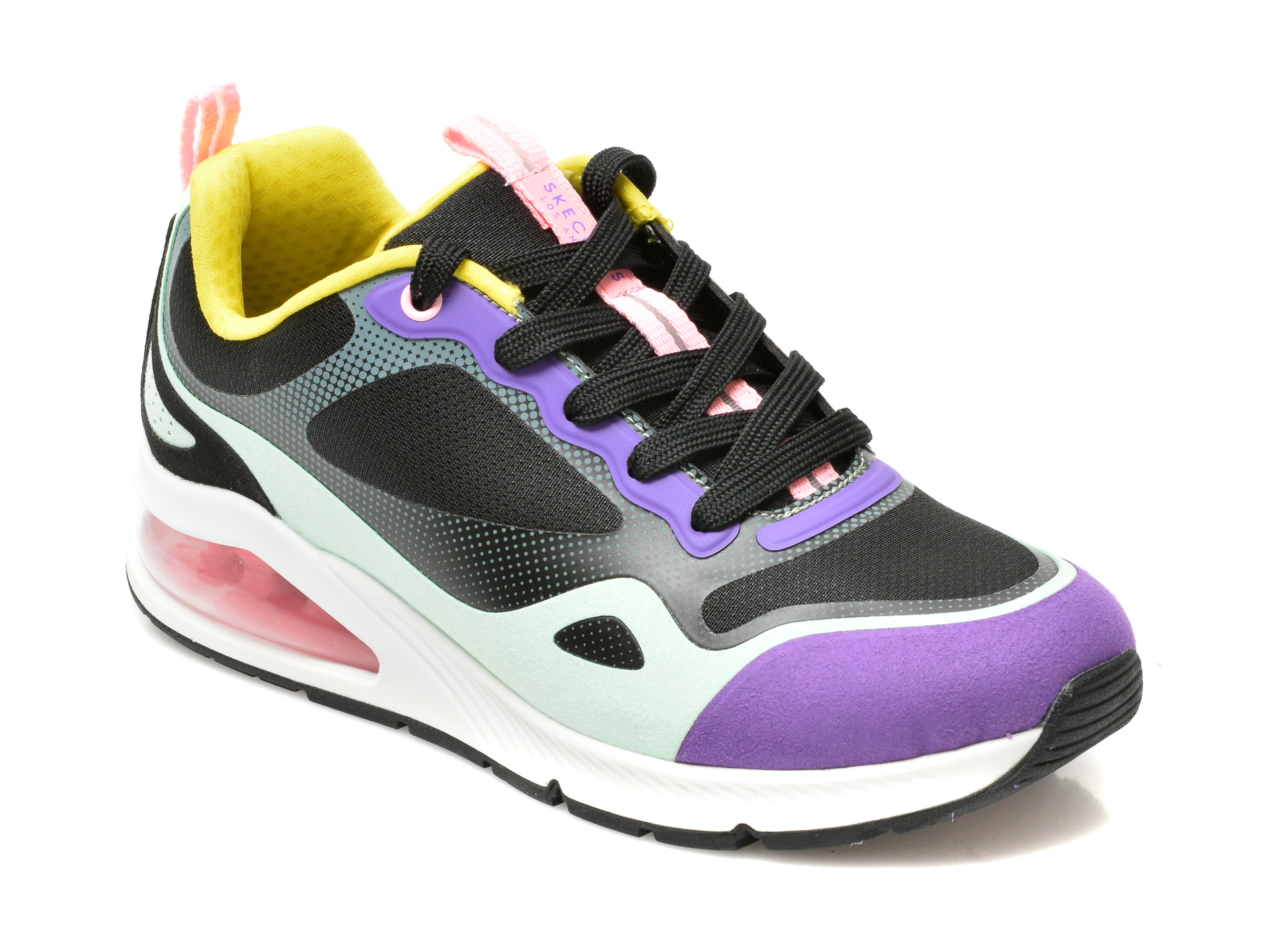 Pantofi sport SKECHERS multicolori, UNO 2, din material textil si piele ecologica otter imagine noua