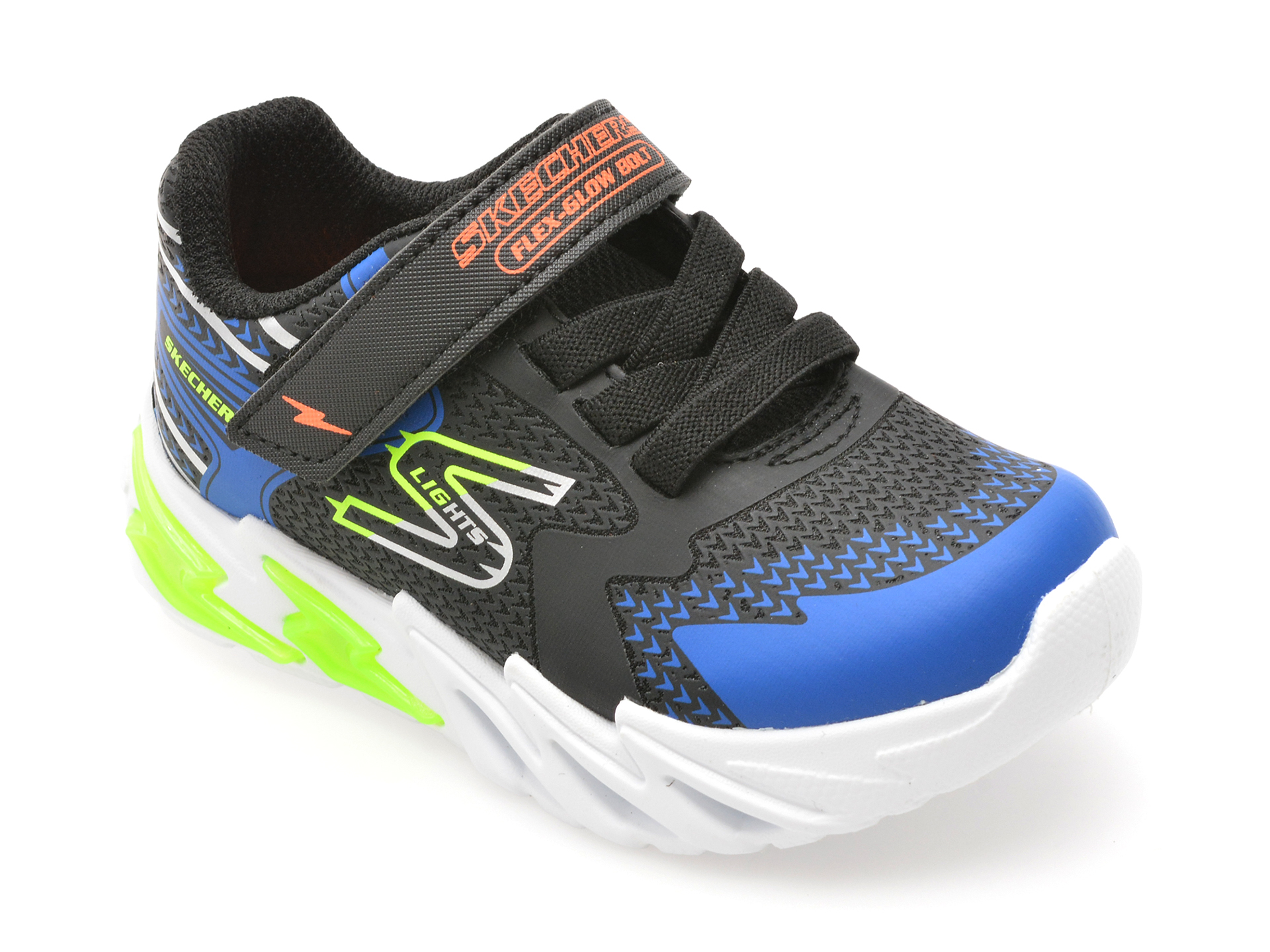 Pantofi sport SKECHERS negri, 400138N, din piele ecologica