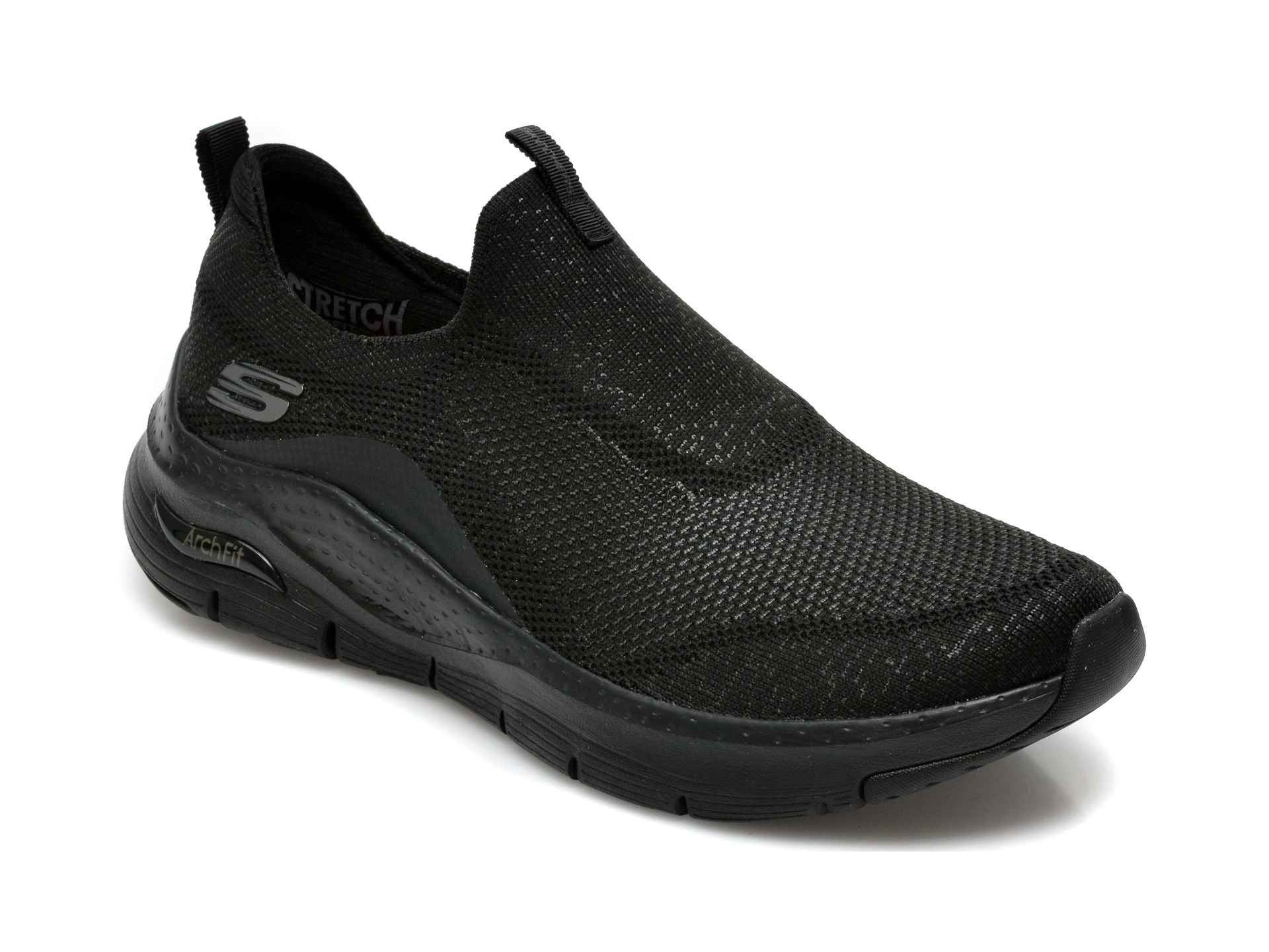 Pantofi sport SKECHERS negri, Arch Fit, din material textil