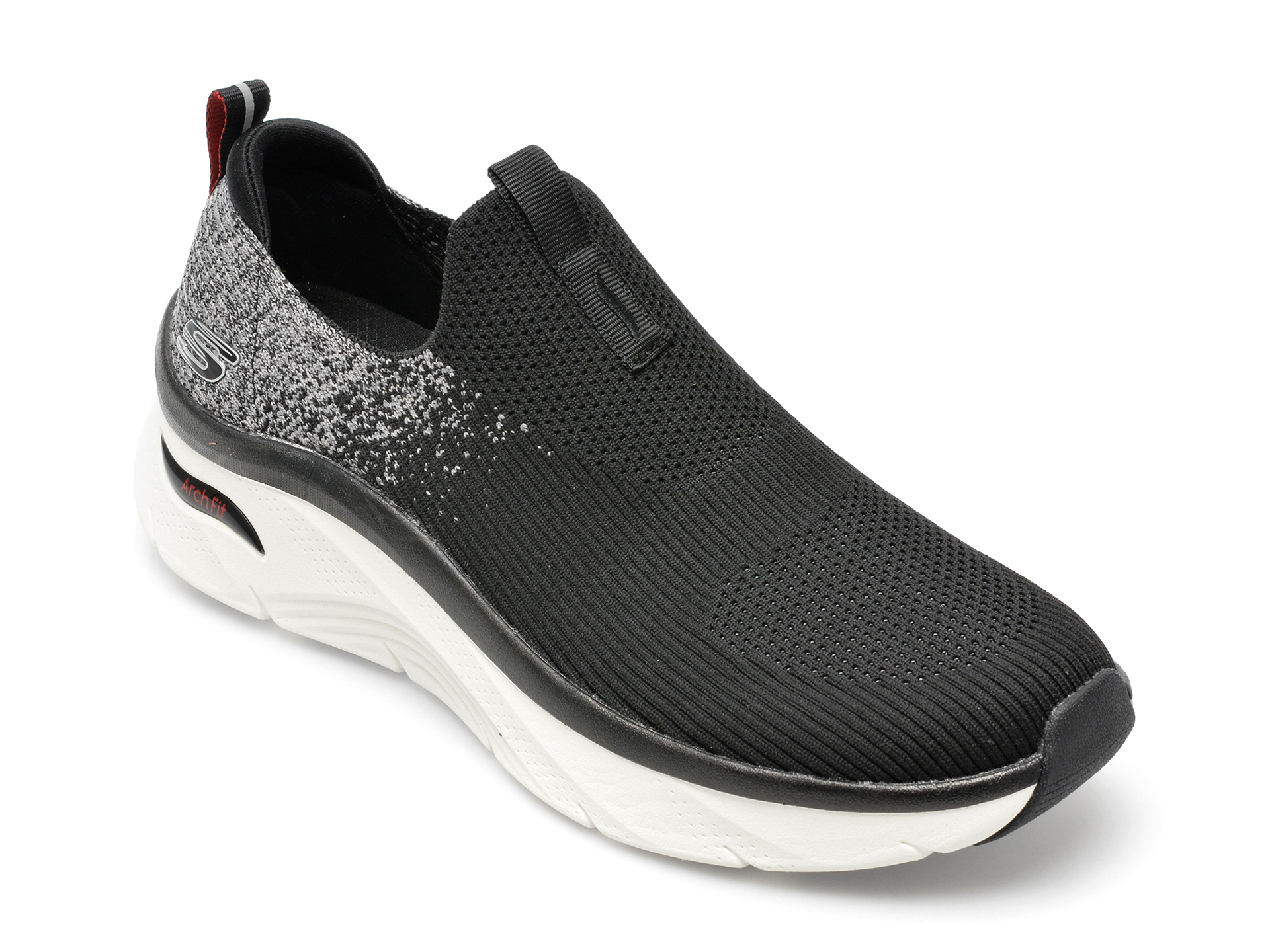 Pantofi sport SKECHERS negri, ARCH FIT, din material textil