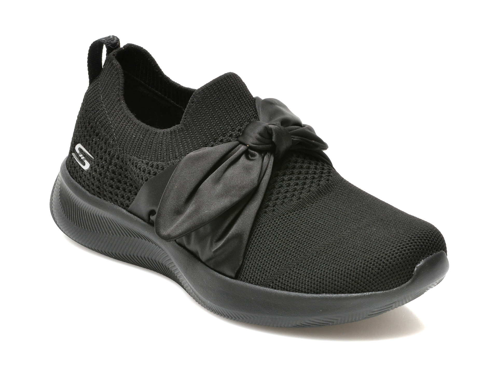 Pantofi sport SKECHERS negri, BOBS SQUAD 2, din material textil otter imagine noua