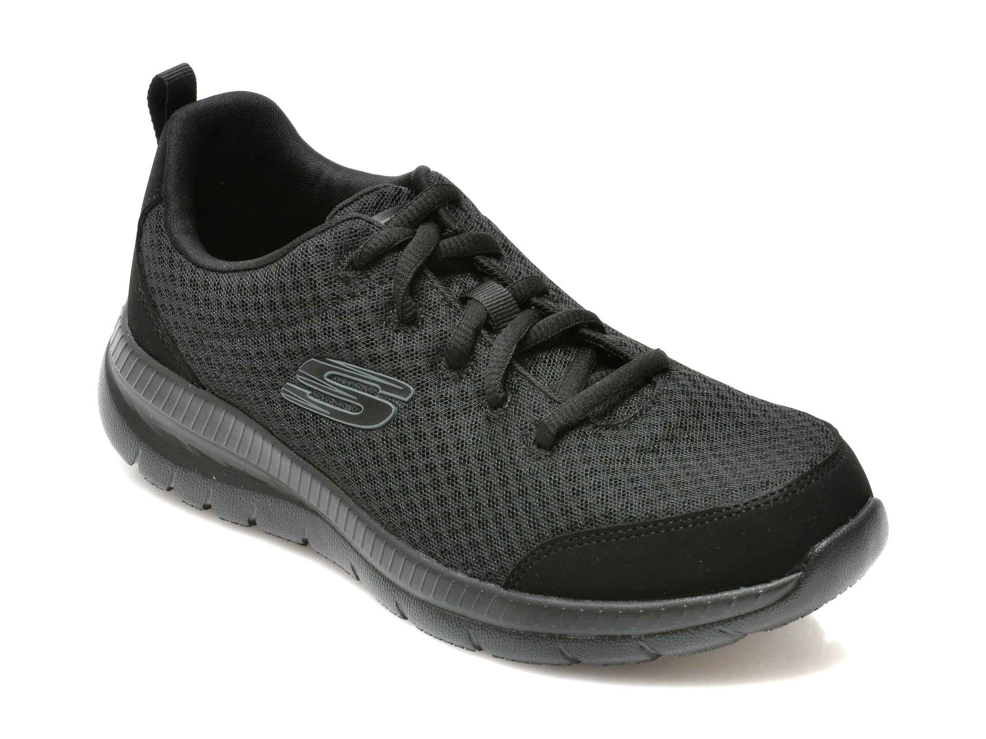 Pantofi sport SKECHERS negri, BOUNTIFUL, din material textil 2023 ❤️ Pret Super Black Friday otter.ro imagine noua 2022