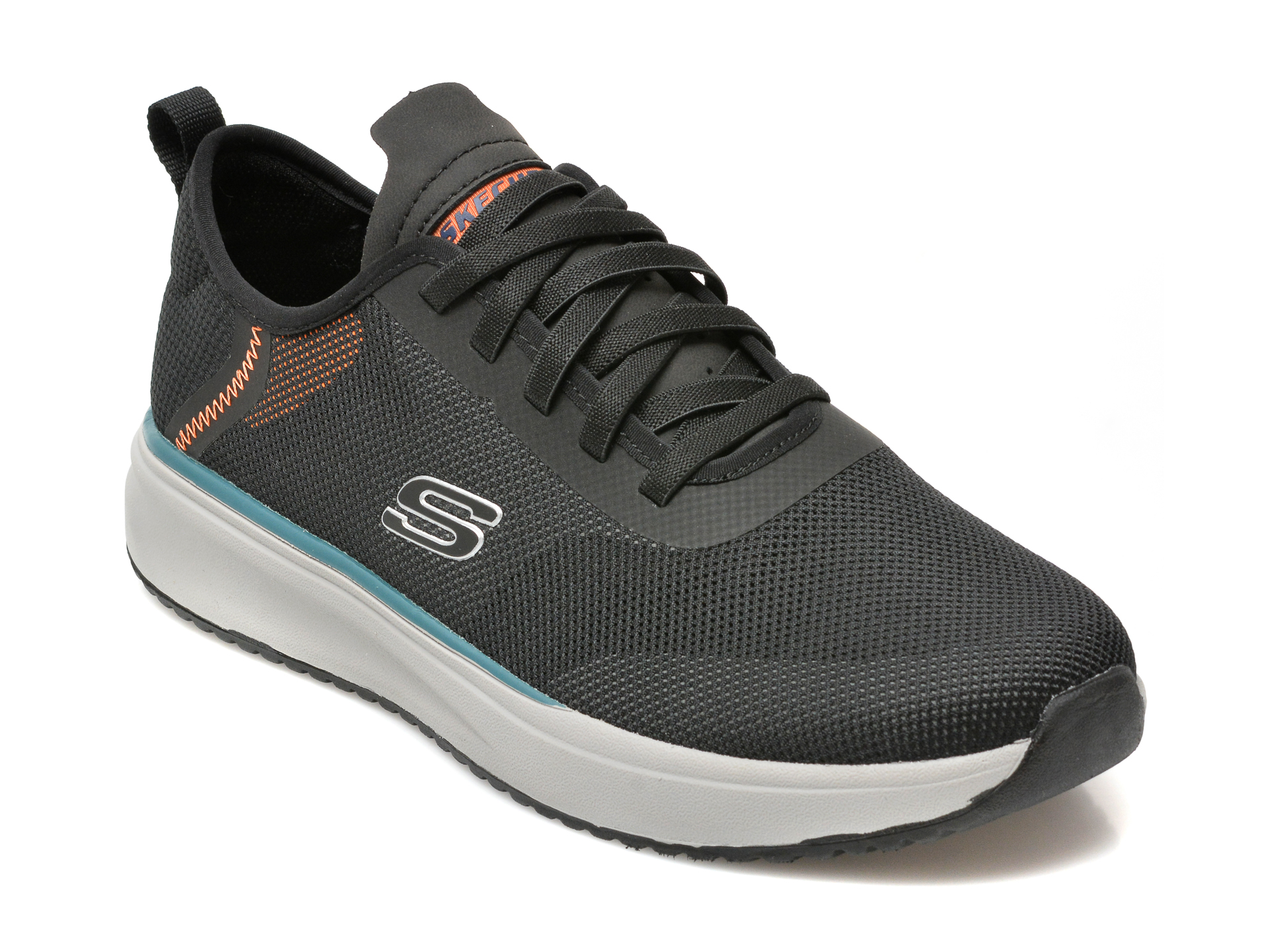 Pantofi sport SKECHERS negri, CROWDER, din piele ecologica otter.ro imagine 2022 reducere