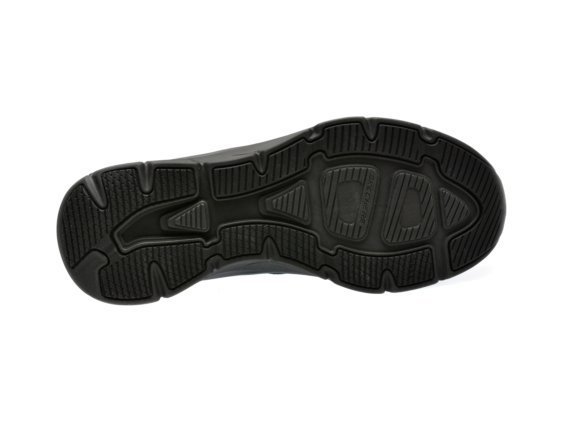 Pantofi sport SKECHERS negri, D LUX WALKER 2.0, din material textil