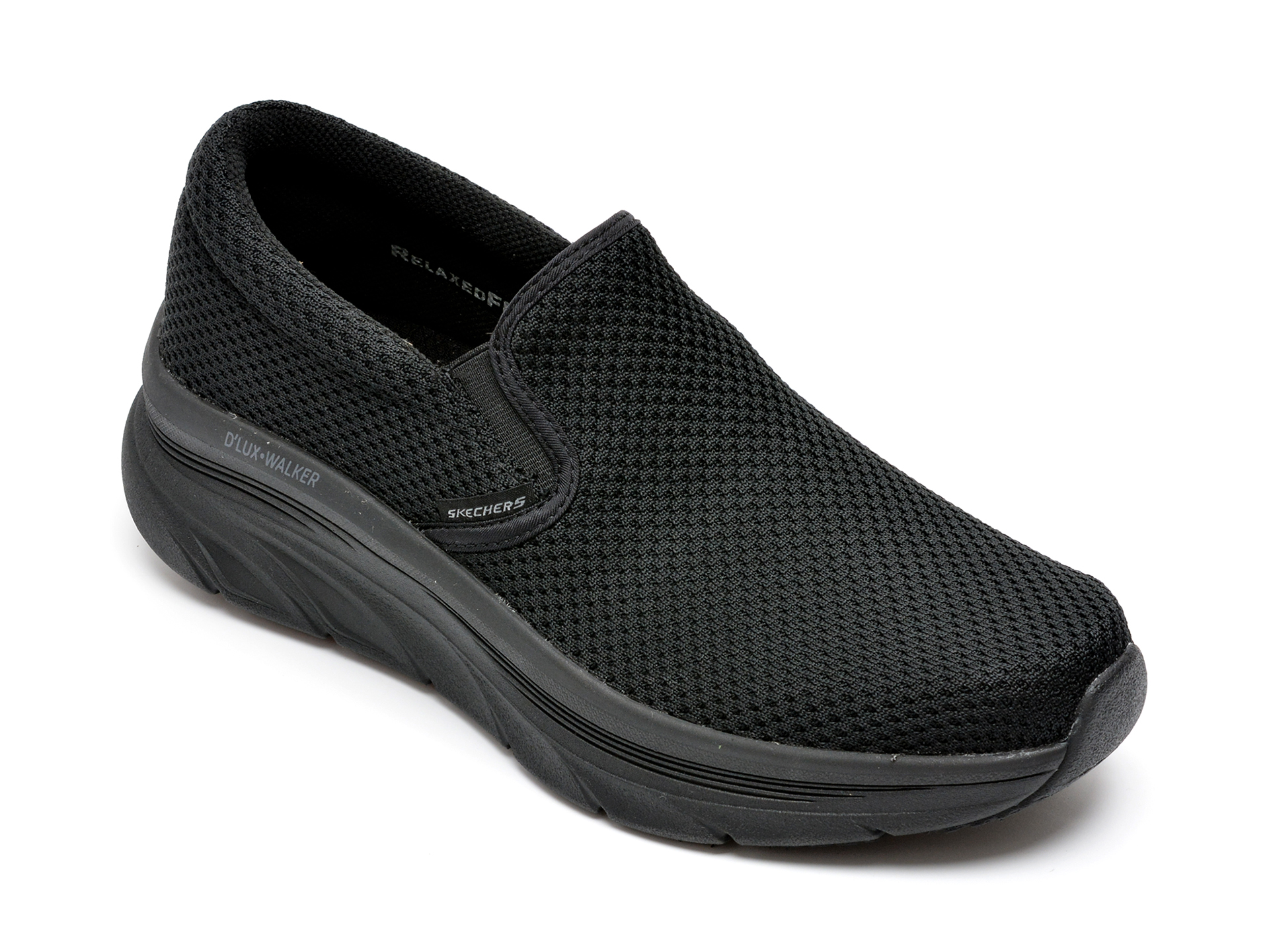 Pantofi sport SKECHERS negri, D LUX WALKER, din material textil 2022 ❤️ Pret Super otter.ro imagine noua 2022