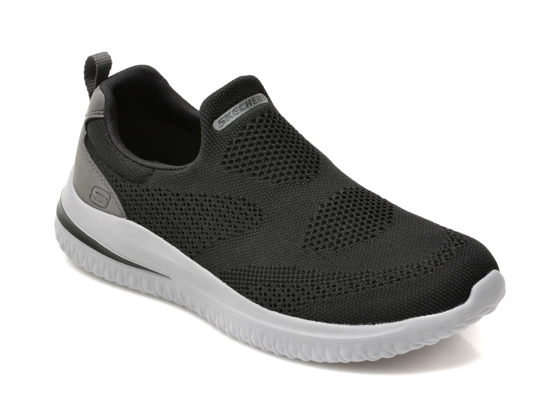 Pantofi sport SKECHERS negri, DELSON 3, din material textil otter.ro imagine noua 2022