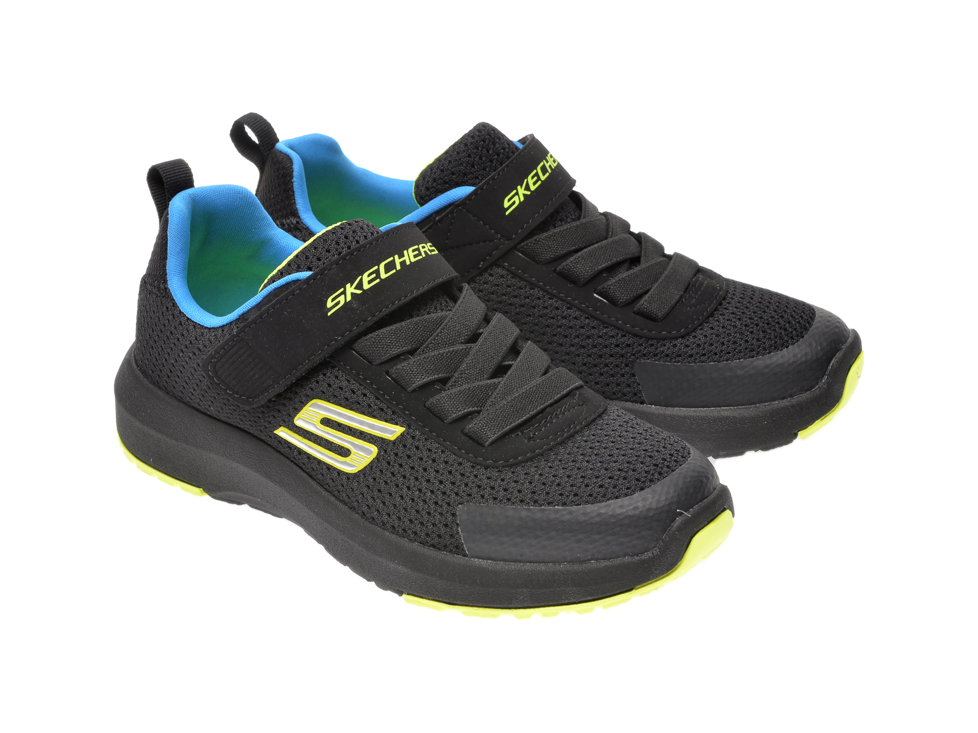 Pantofi sport SKECHERS negri, Dynamic Tread, din material textil - 4