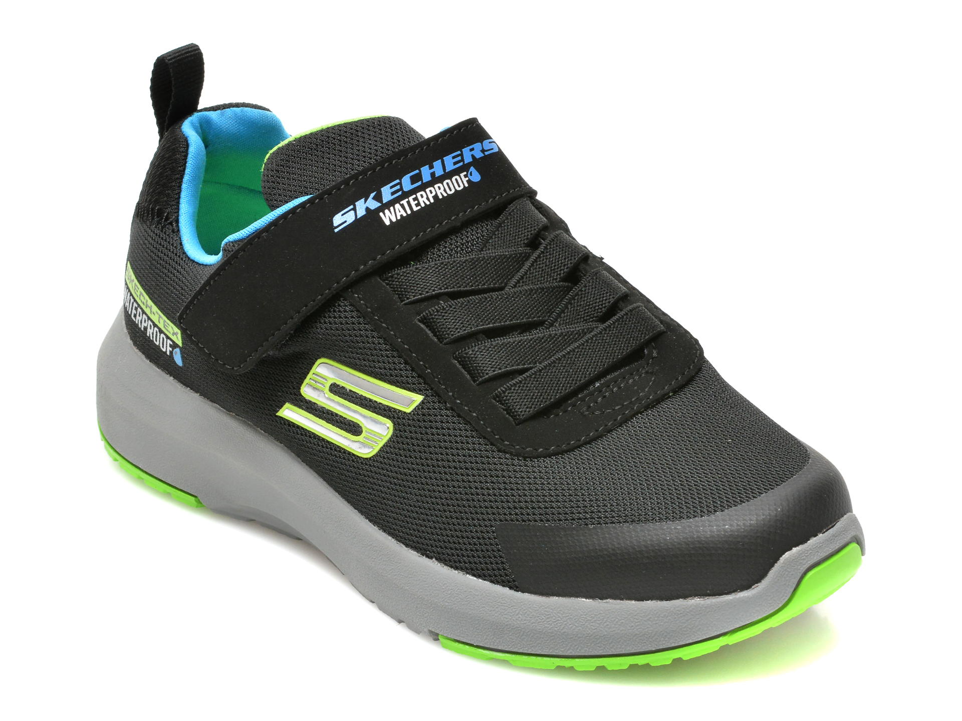 Pantofi sport SKECHERS negri, DYNAMIC TREAD, din material textil otter.ro imagine noua 2022