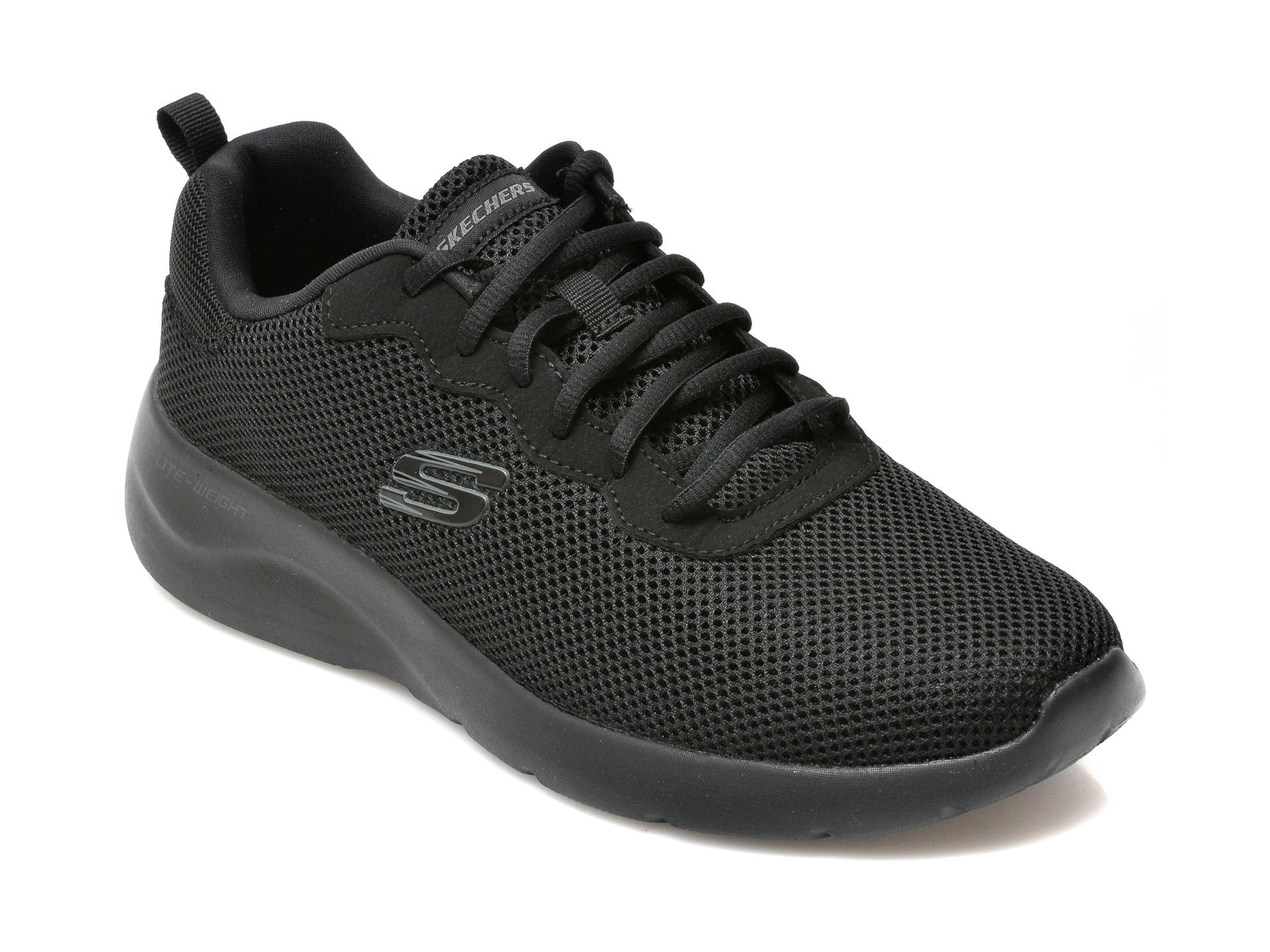 Pantofi sport SKECHERS negri, DYNAMIGHT 2, din material textil otter.ro imagine noua 2022