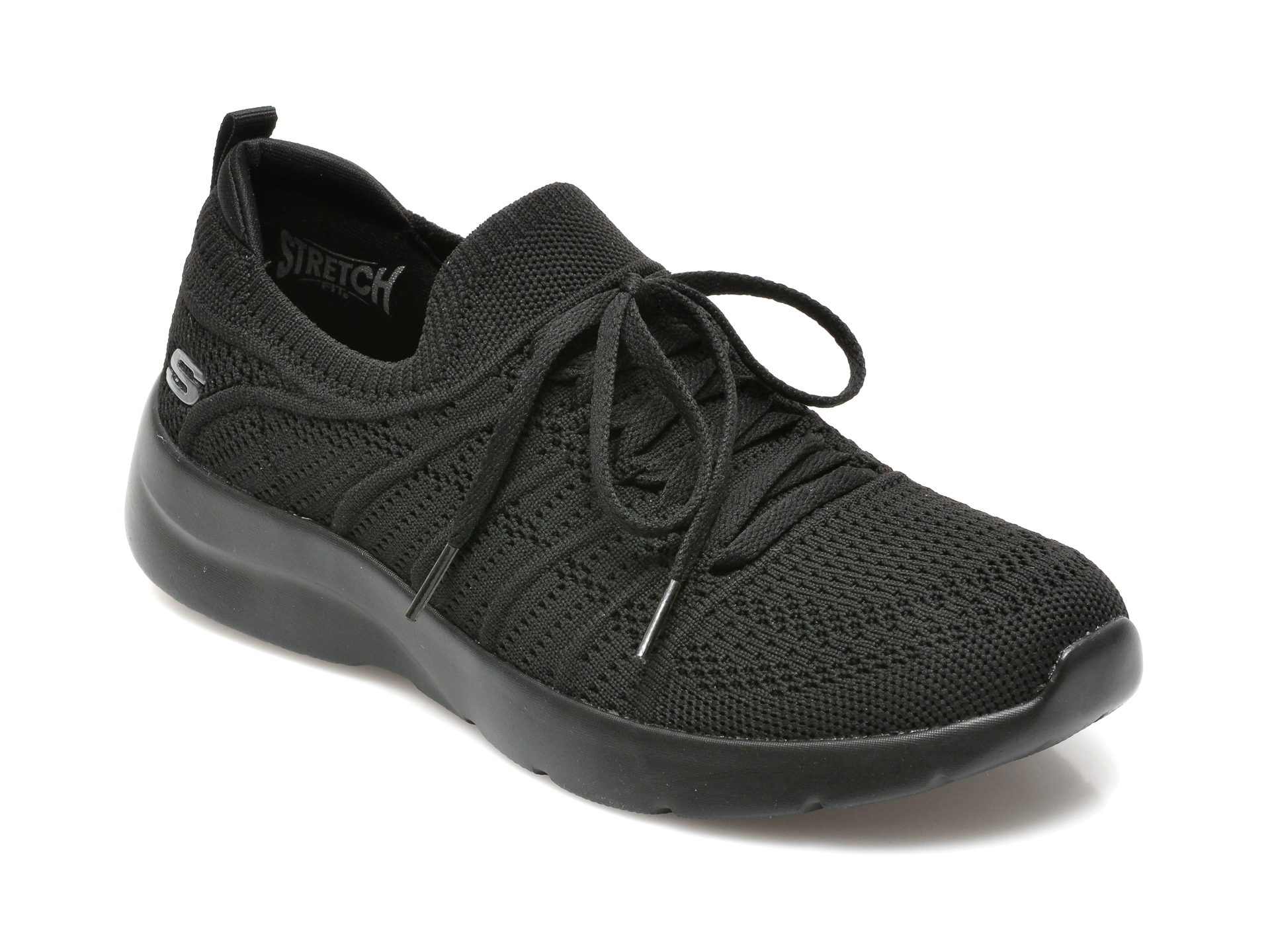 Pantofi sport SKECHERS negri, DYNAMIGHT, din material textil otter imagine noua