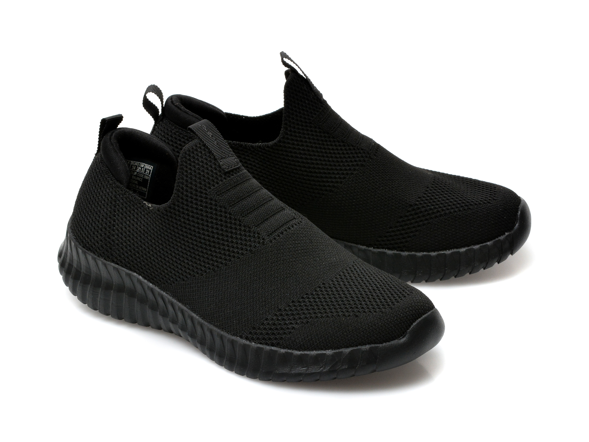 Pantofi sport SKECHERS negri, Elite Flex Wasik, din material textil - 4