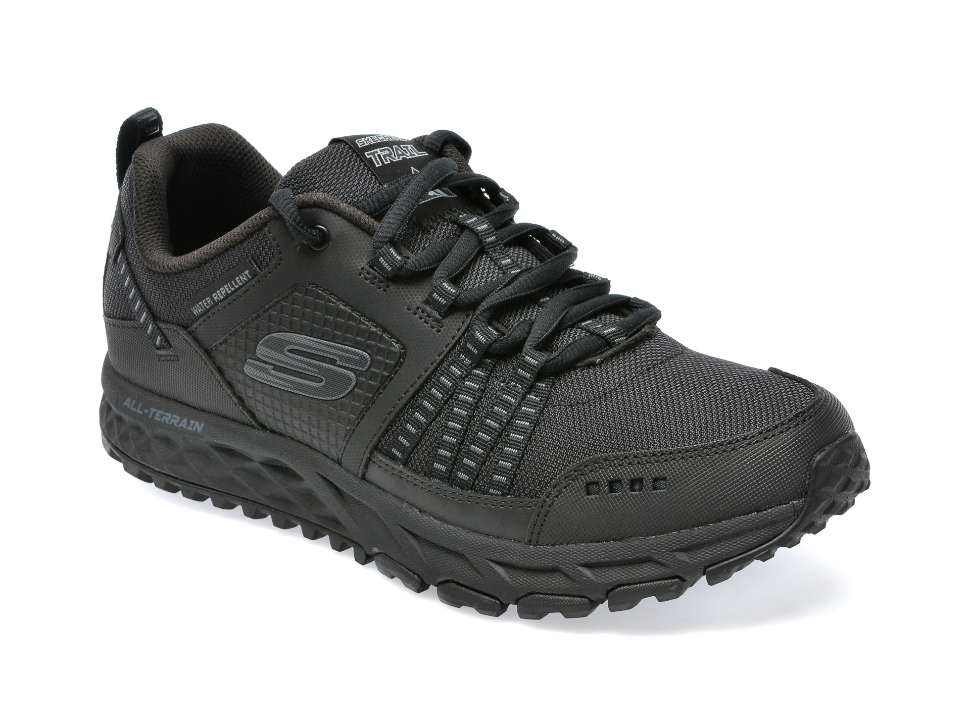 Pantofi sport SKECHERS negri, ESCAPE PLAN9, din material textil /barbati/pantofi imagine noua