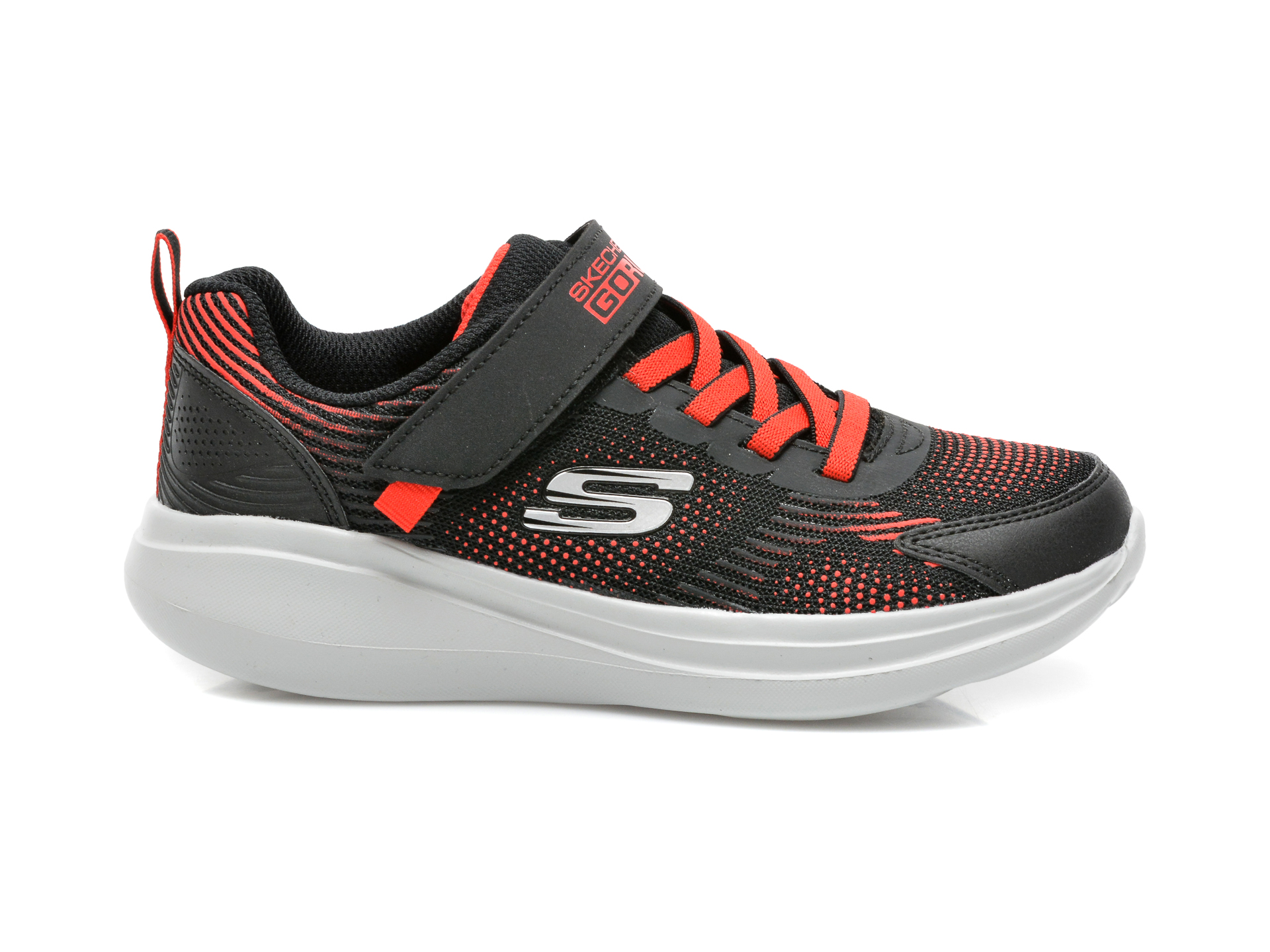 Pantofi sport SKECHERS negri, Go Run Fast, din material textil - 1