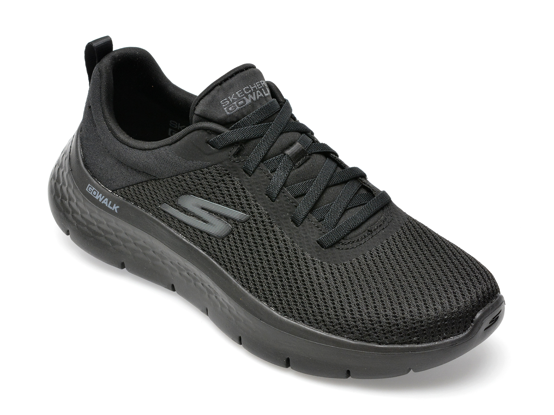 Pantofi sport SKECHERS negri, GO WALK FLEX, din material textil femei 2023-03-21