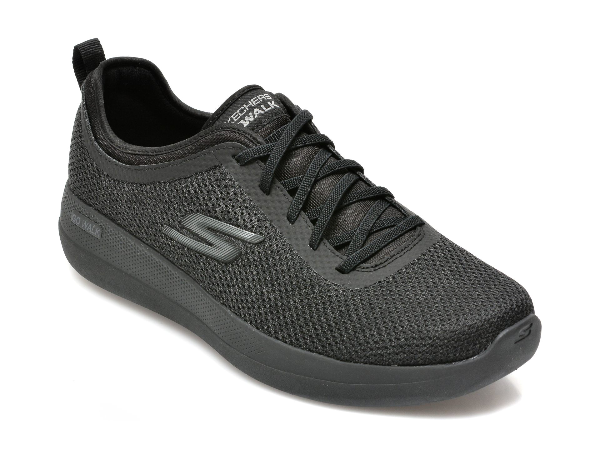 Pantofi sport SKECHERS negri, Go Walk Max Deluxe, din material textil otter.ro imagine 2022 reducere
