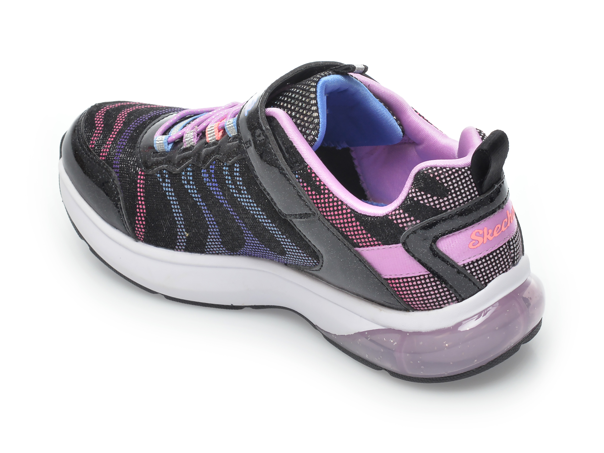 Pantofi sport SKECHERS negri, Light Sparks, din material textil - 5