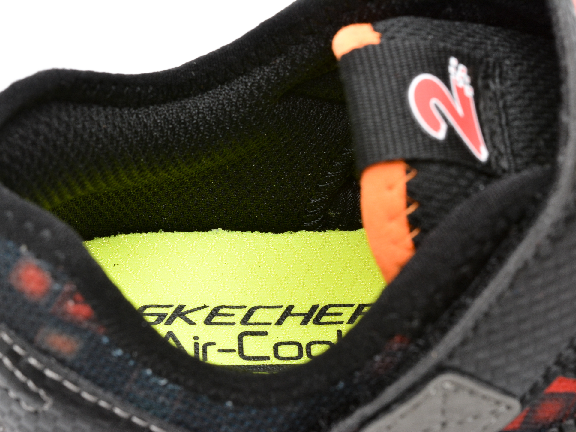 Pantofi sport SKECHERS negri, MEGA-CRAFT 29, din material textil si piele ecologica - 3