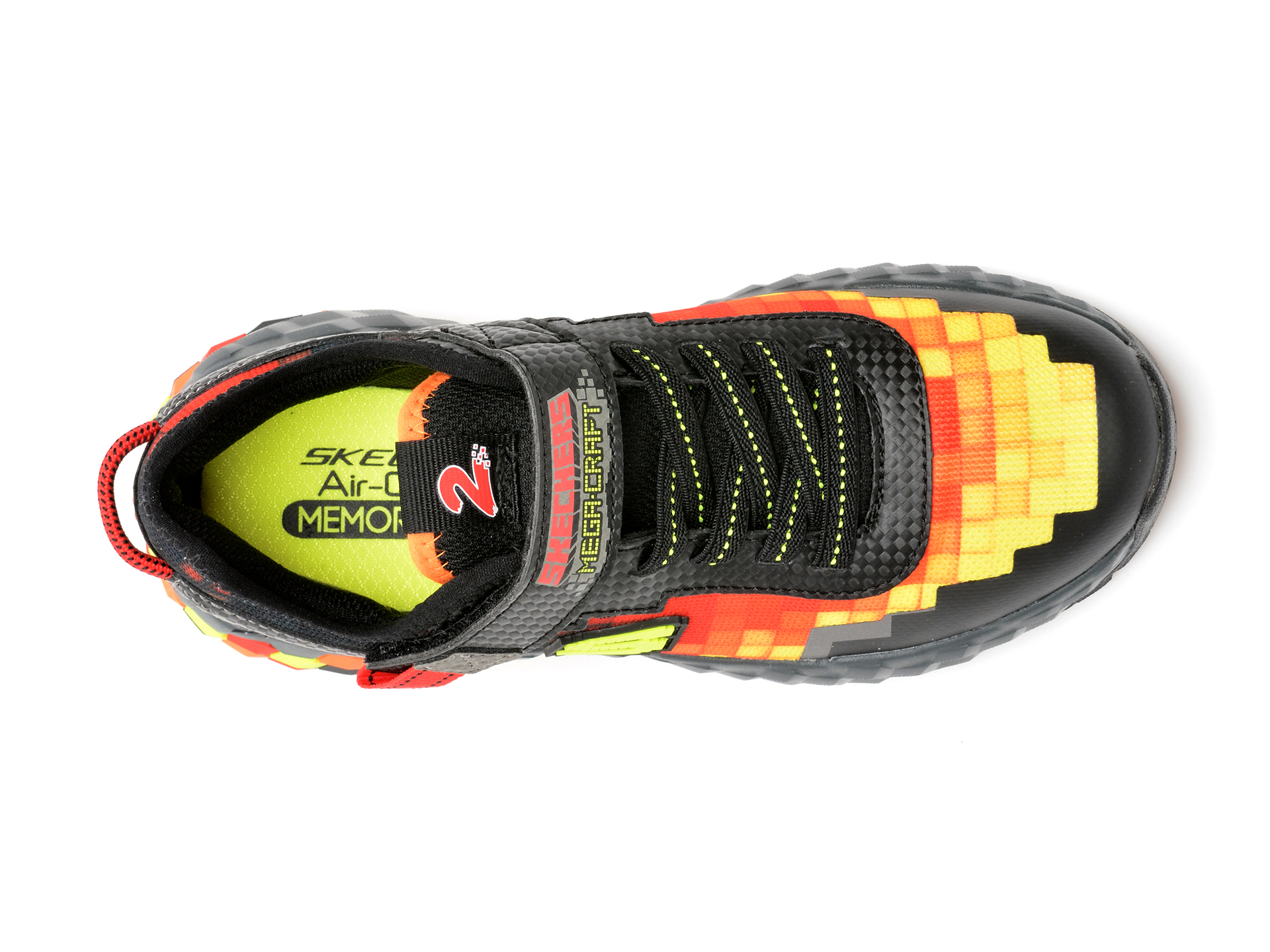 Pantofi sport SKECHERS negri, MEGA-CRAFT 29, din material textil si piele ecologica - 6