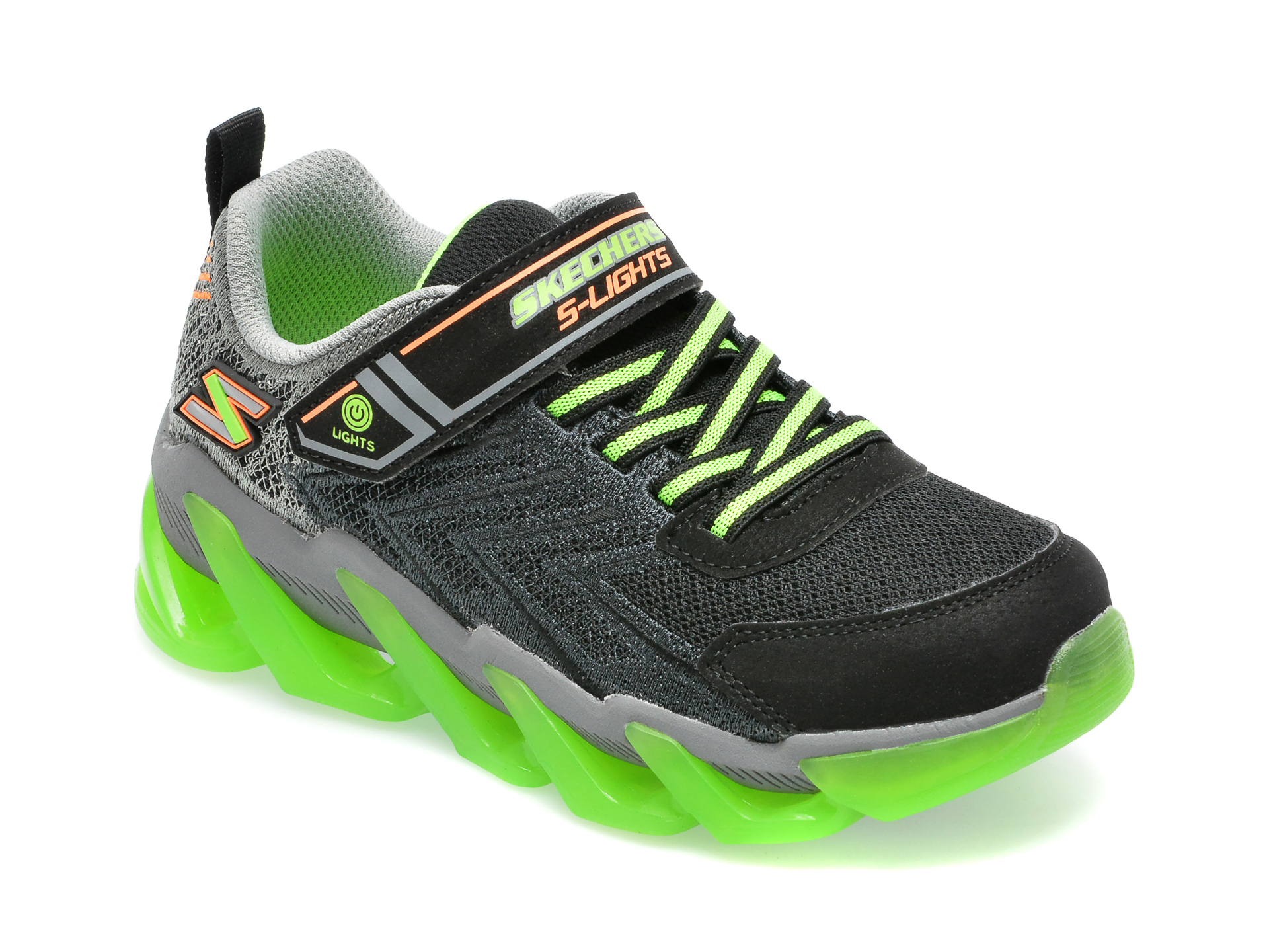Pantofi sport SKECHERS negri, MEGA-SURGE, din material textil /copii/incaltaminte imagine super redus 2022