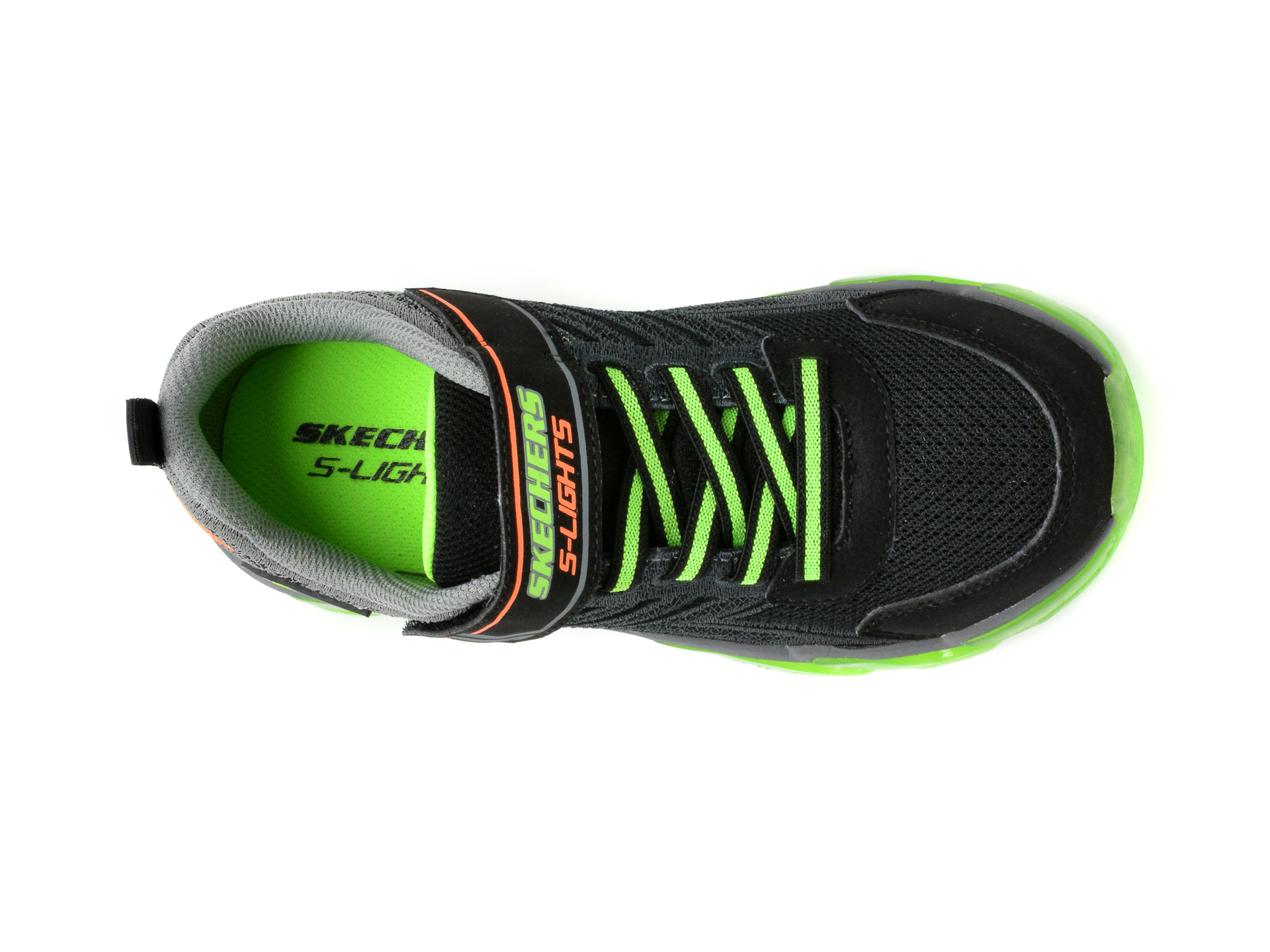 Pantofi sport SKECHERS negri, Mega-Surge, din material textil si piele ecologica - 6