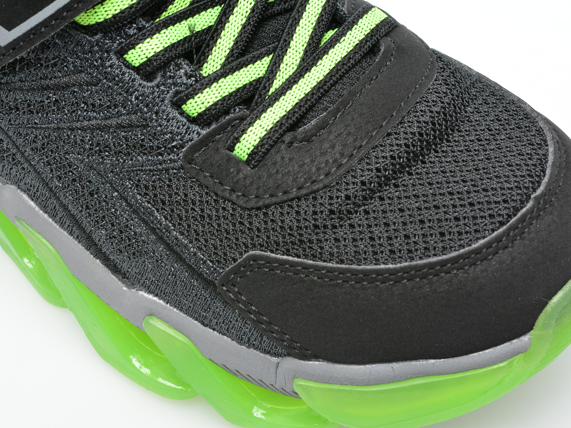Pantofi sport SKECHERS negri, MEGA-SURGE, din material textil si piele ecologica - 2