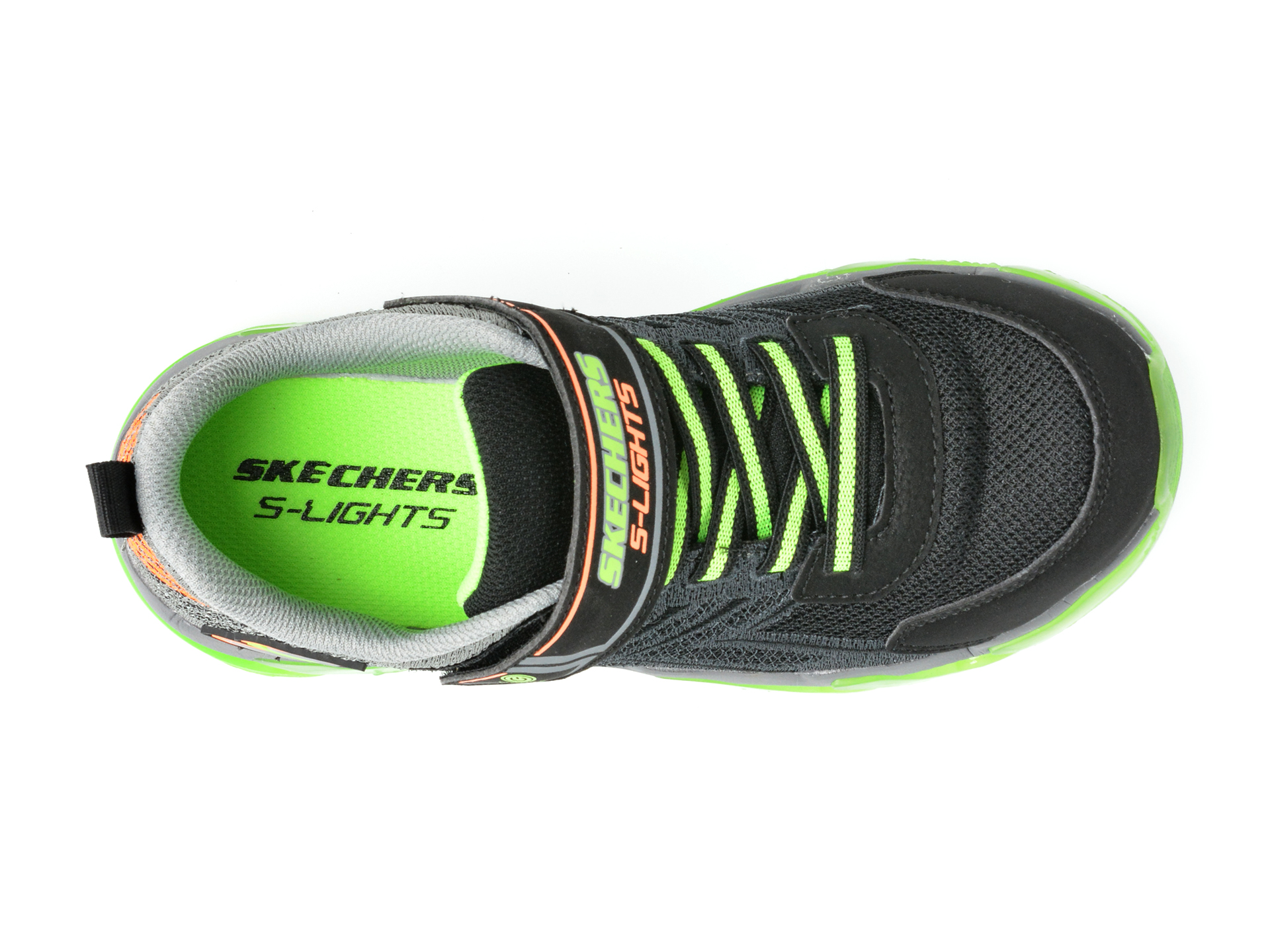 Pantofi sport SKECHERS negri, MEGA-SURGE, din material textil si piele ecologica - 6