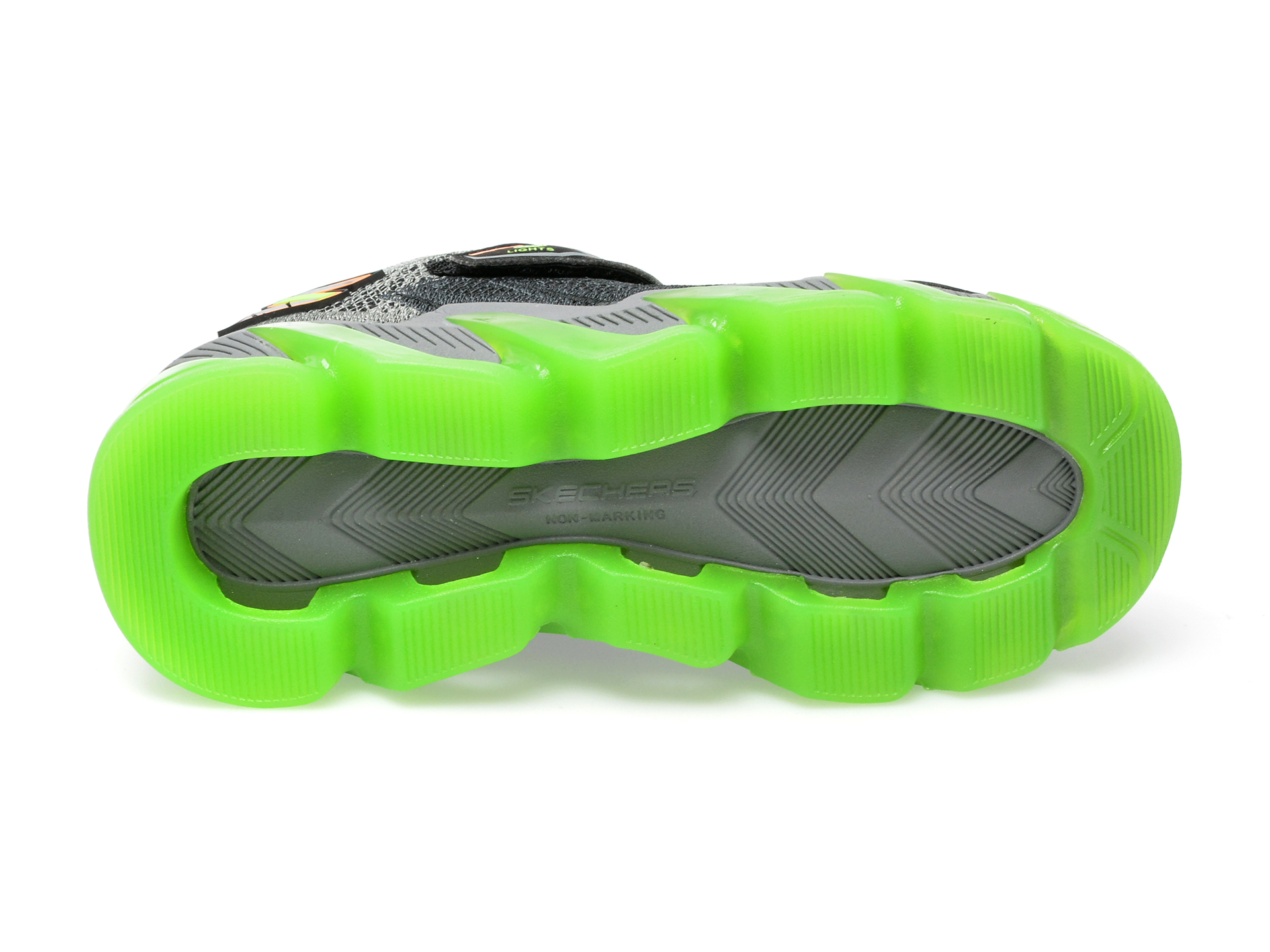 Pantofi sport SKECHERS negri, MEGA-SURGE, din material textil si piele ecologica