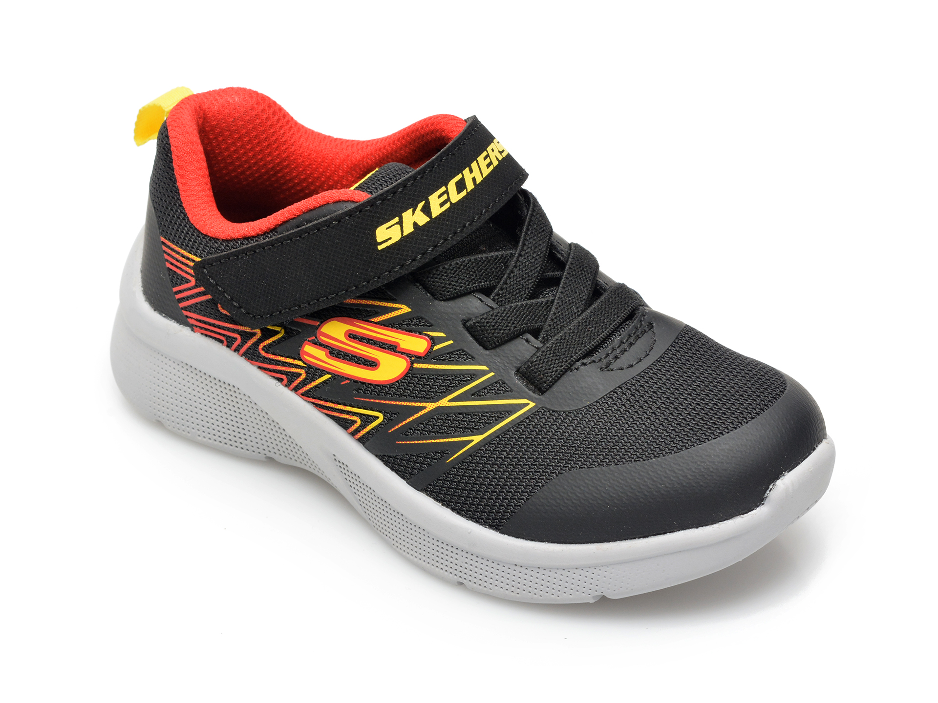 Pantofi sport SKECHERS negri, MICROSPEC, din material textil otter.ro imagine 2022 13clothing.ro
