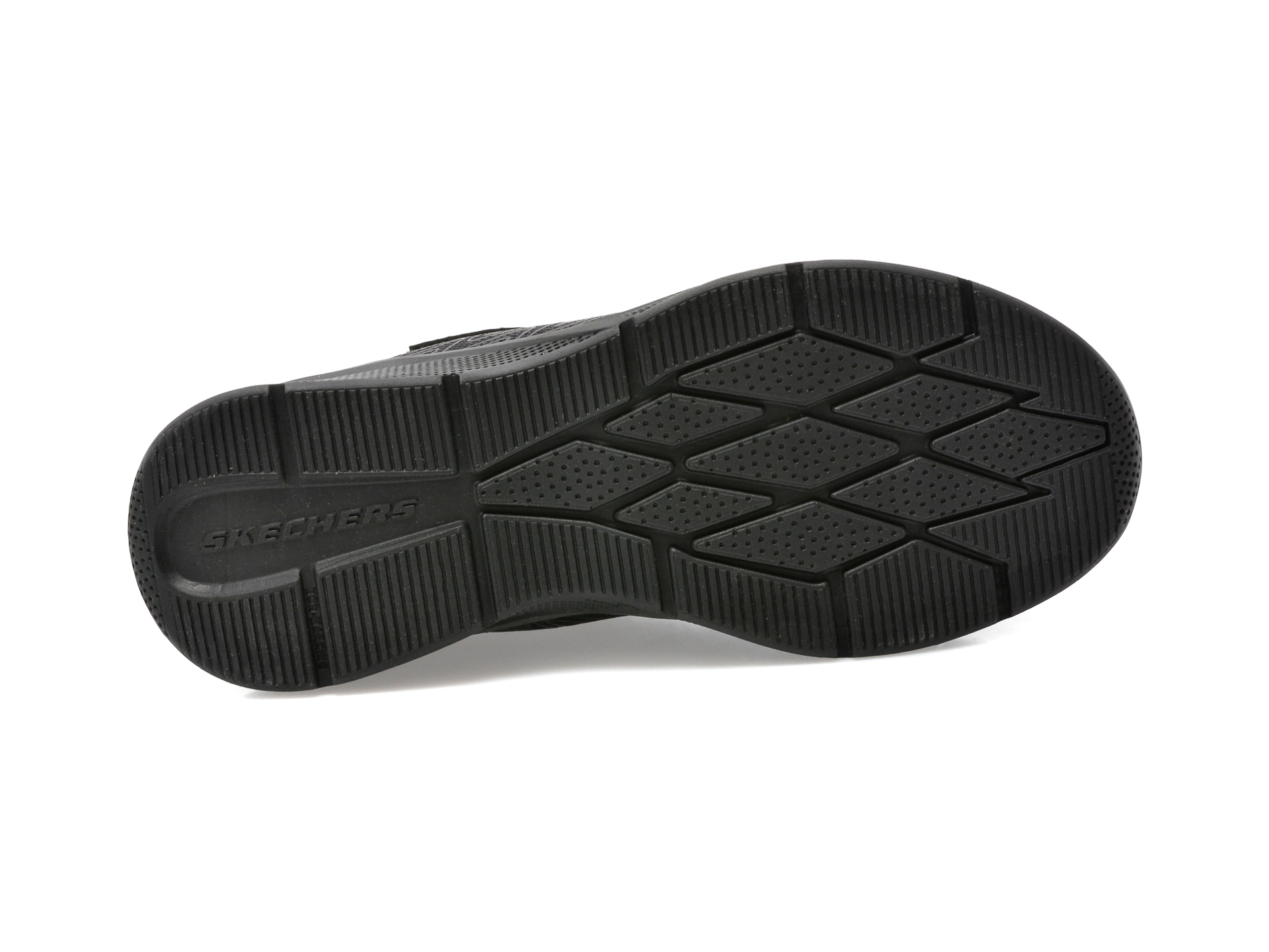 Pantofi sport SKECHERS negri, MICROSPEC , din material textil si piele ecologica - 7
