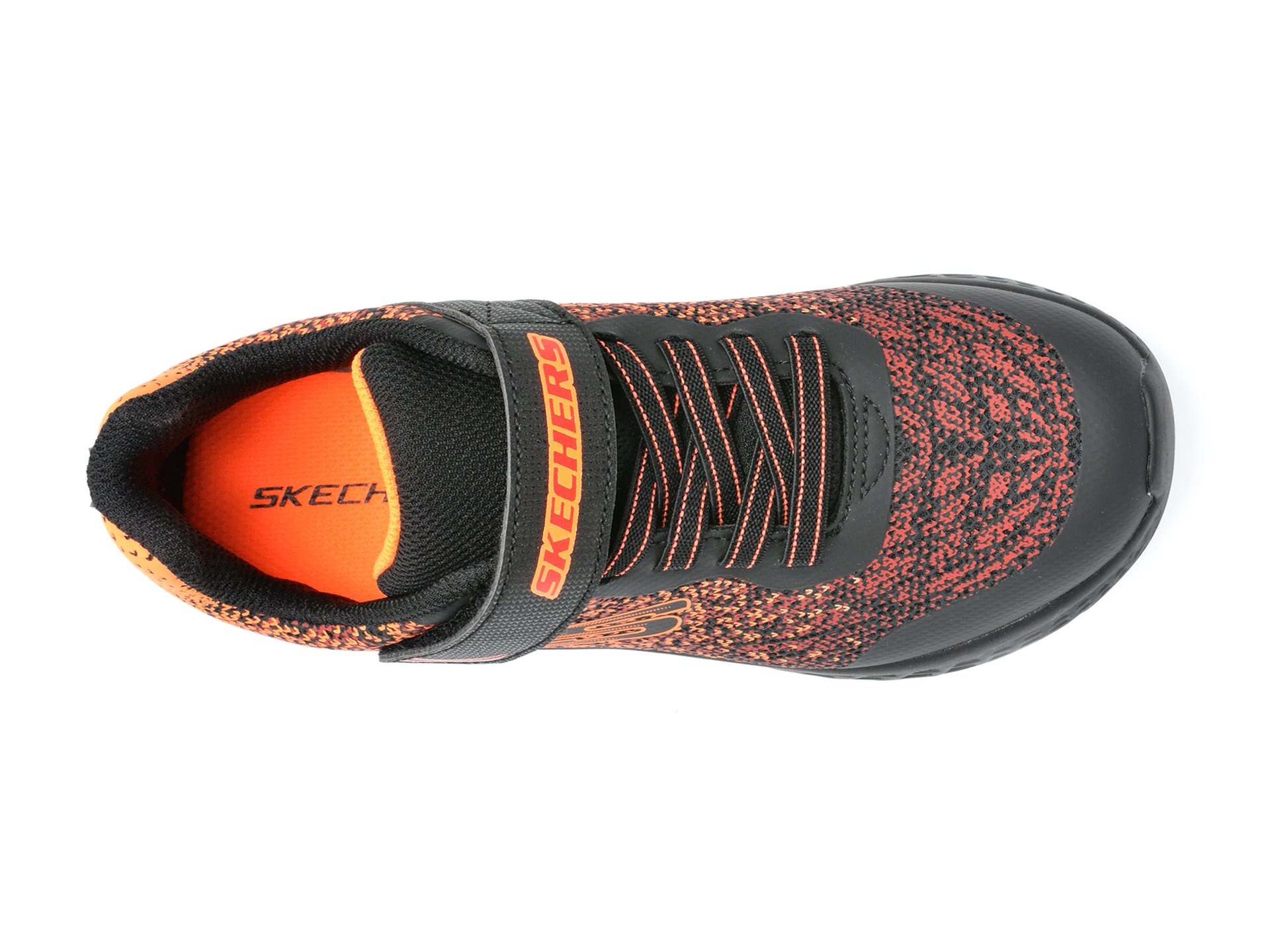 Pantofi sport SKECHERS negri, MICROSPEC II, din piele ecologica - 6