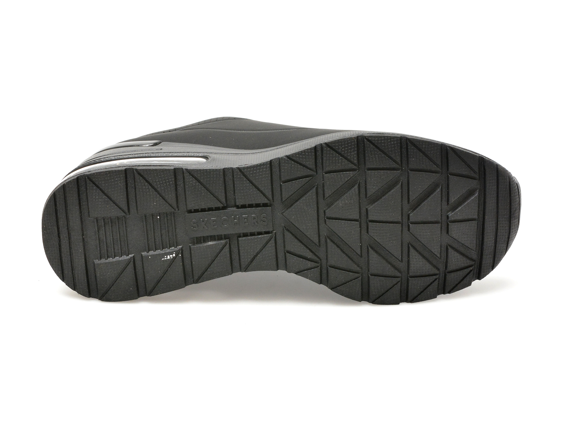 Pantofi sport SKECHERS negri, MILLION AIR, din piele ecologica